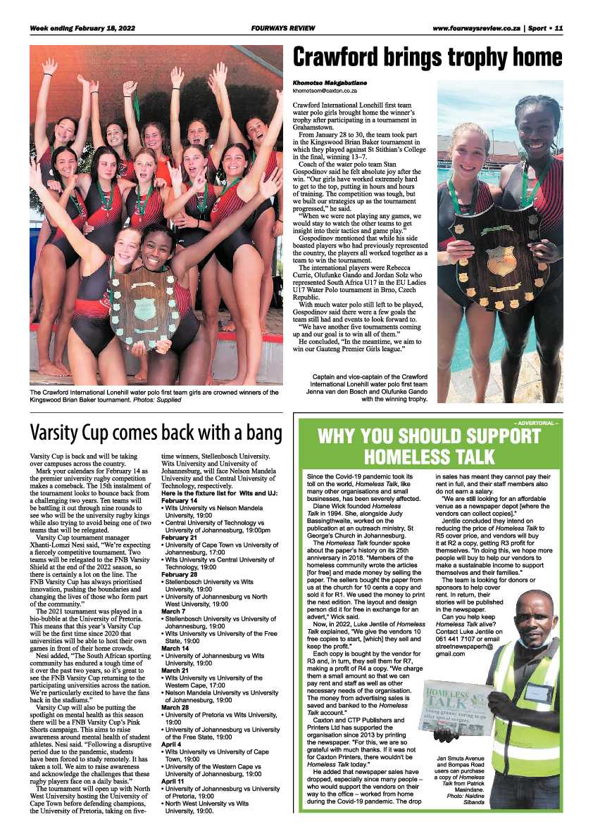 Fourways Review 18 February 2022 page 11