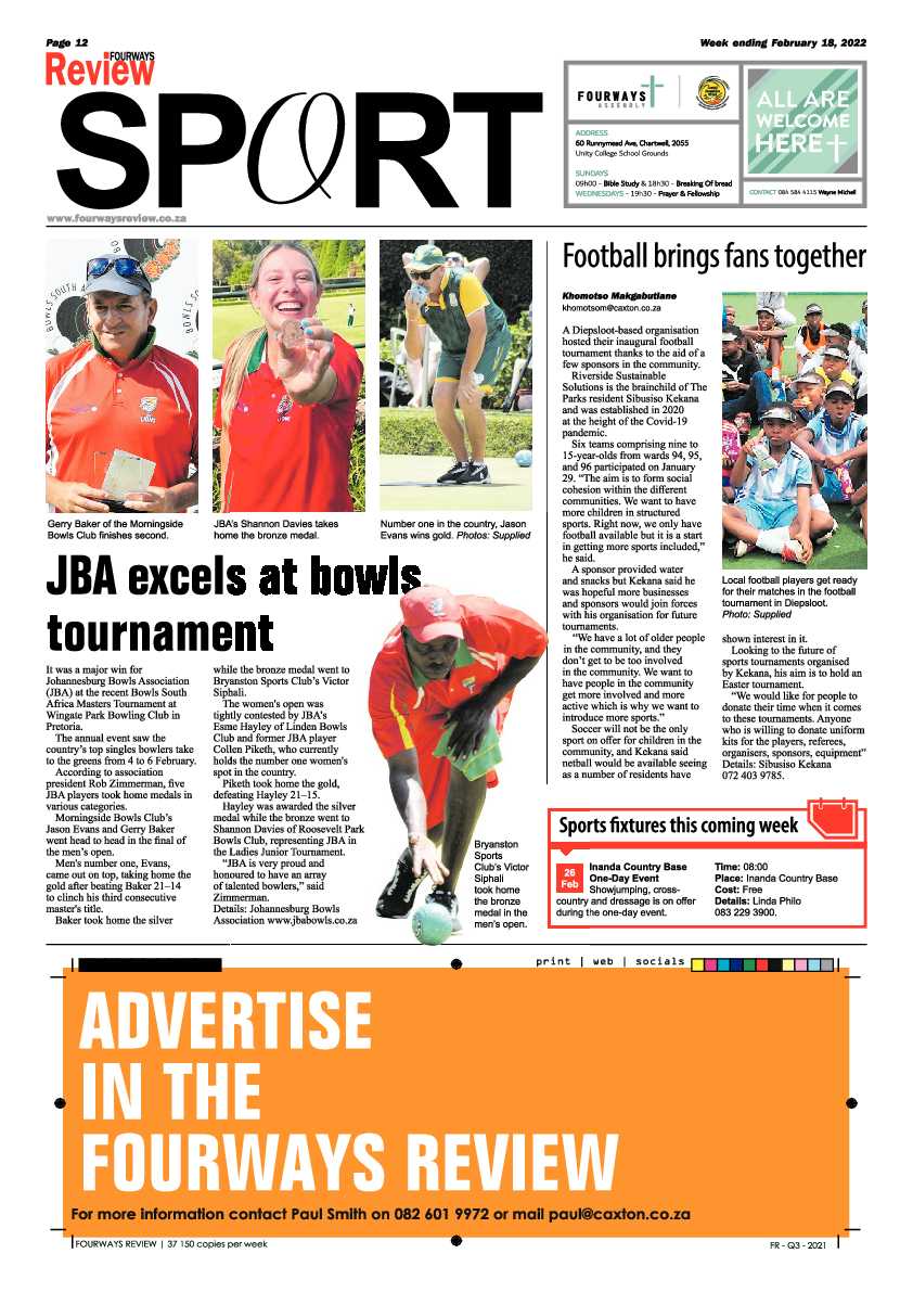 Fourways Review 18 February 2022 page 12