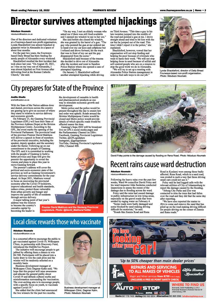 Fourways Review 18 February 2022 page 3