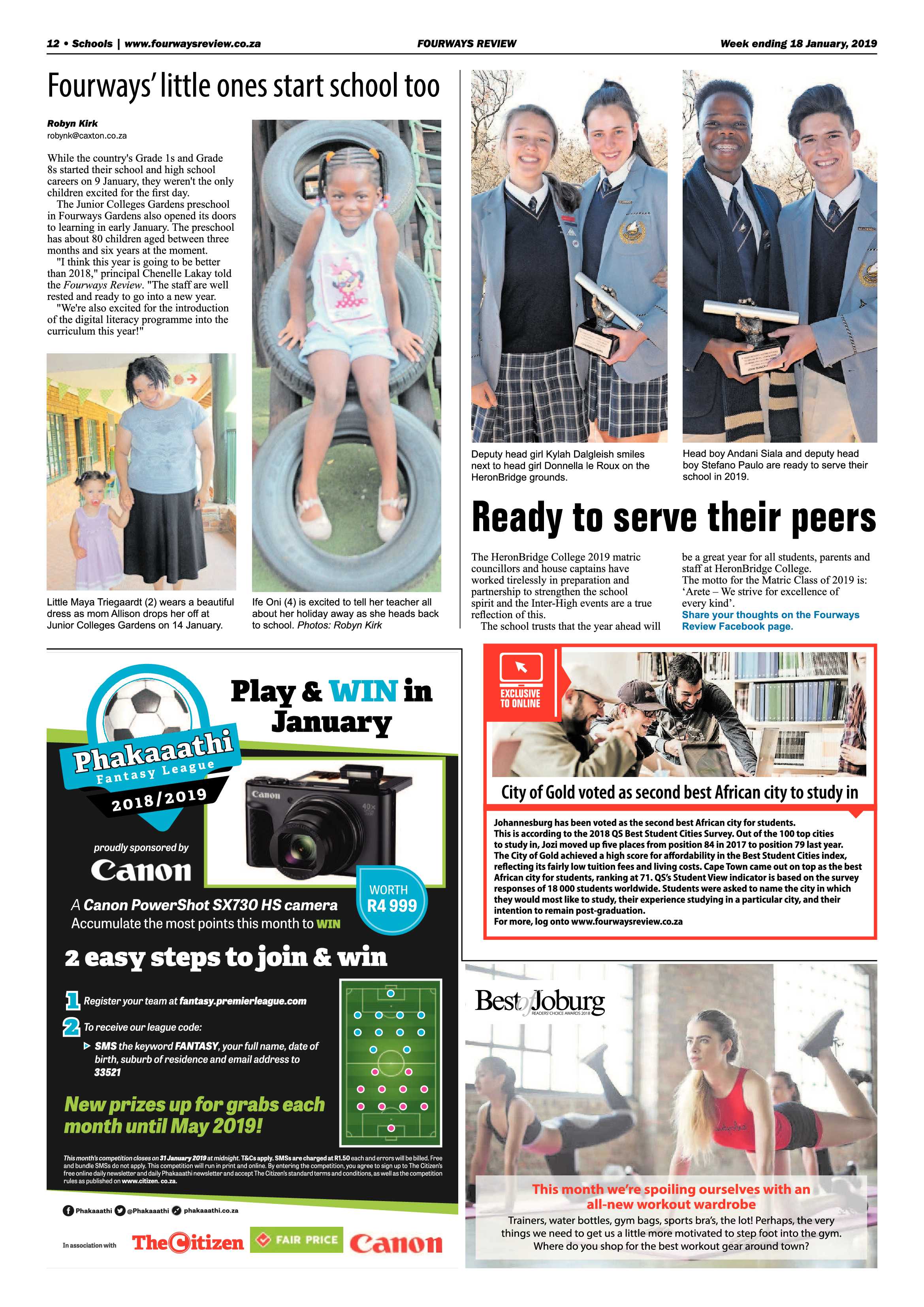 Fourways Review 18 January, 2019 page 12