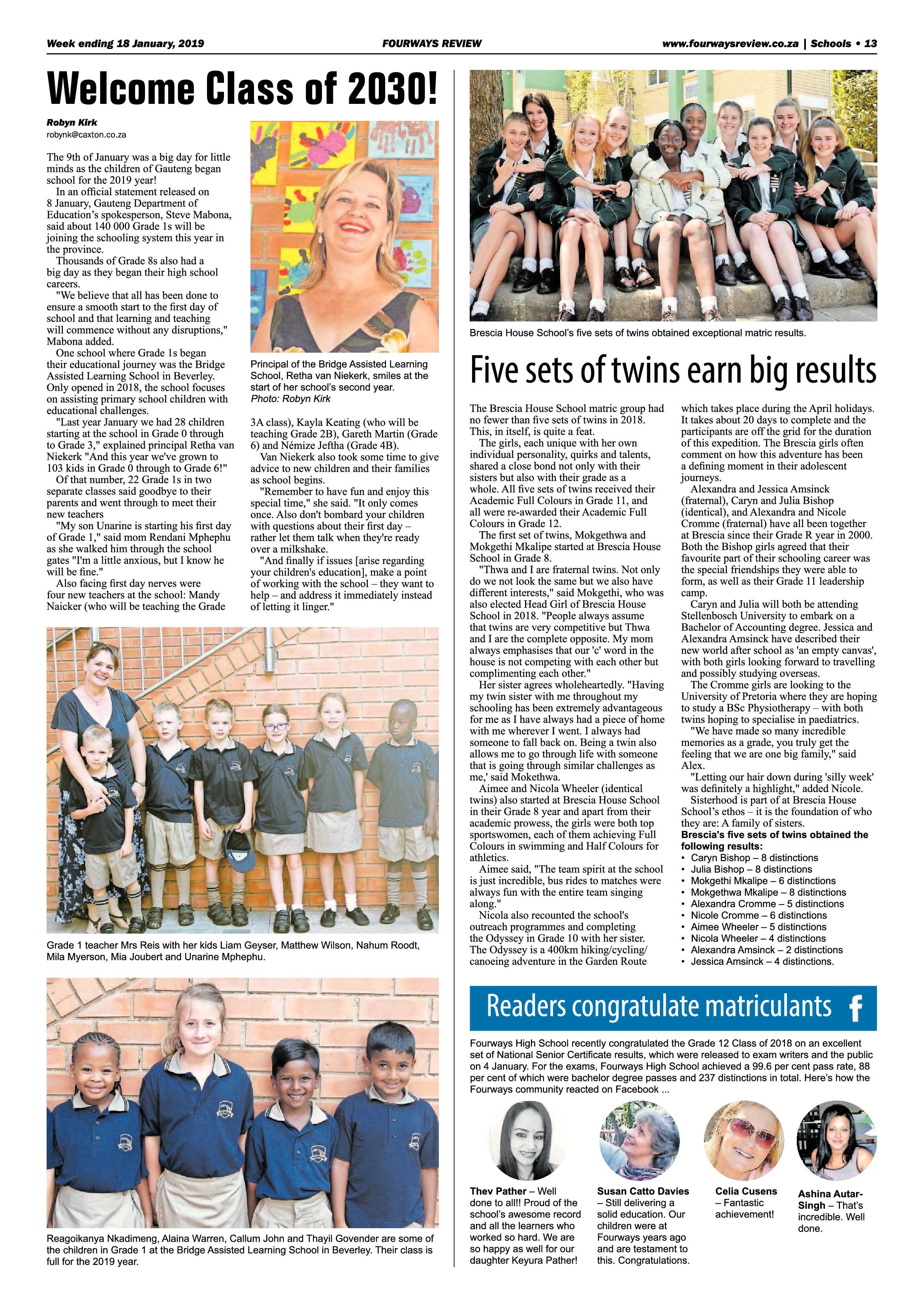 Fourways Review 18 January, 2019 page 13