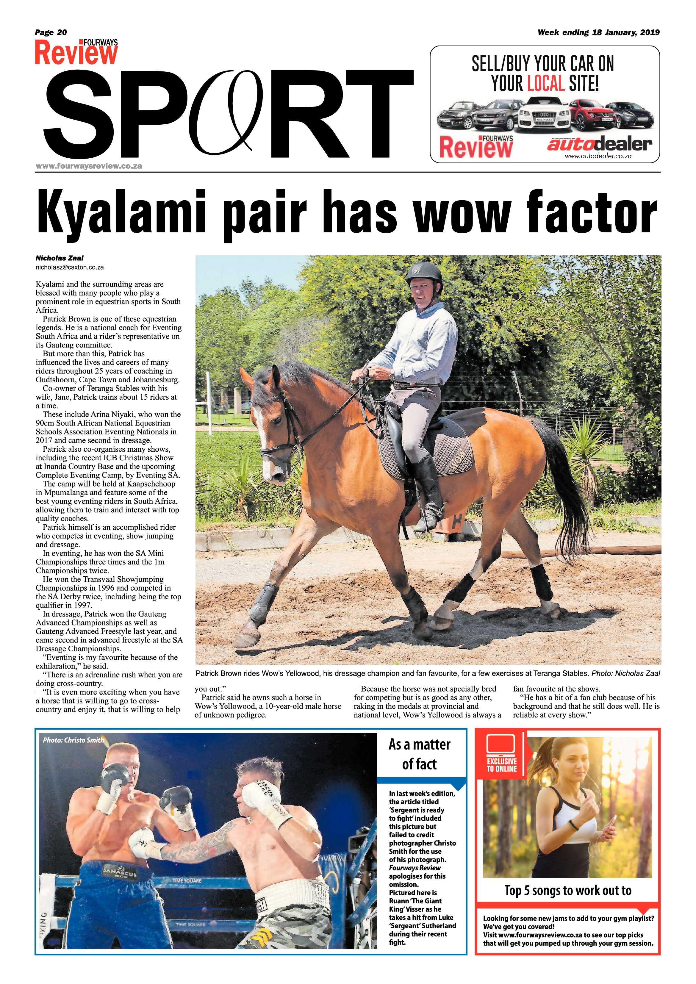 Fourways Review 18 January, 2019 page 20
