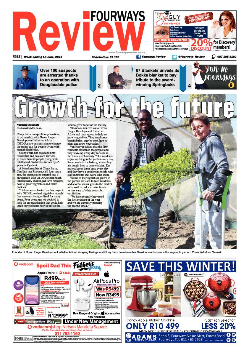 Fourways Review 18 June 2021 page 1