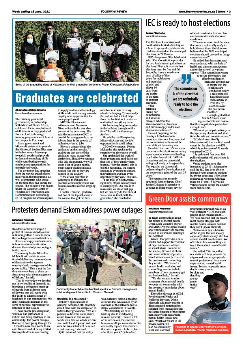Fourways Review 18 June 2021 page 3
