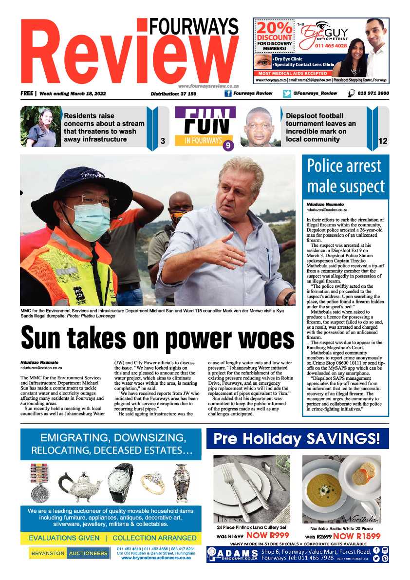 Fourways Review 18 March 2022 page 1