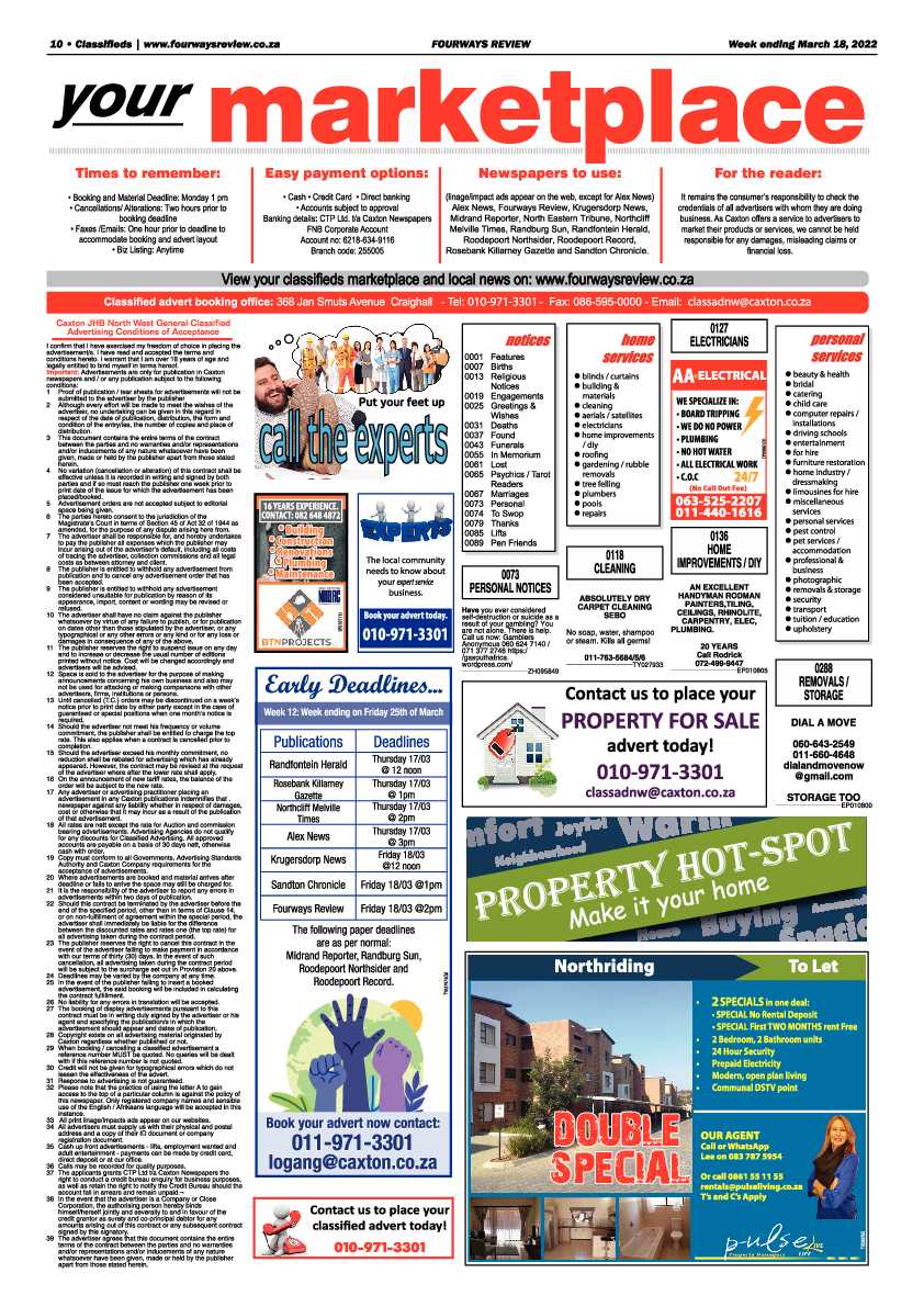 Fourways Review 18 March 2022 page 10