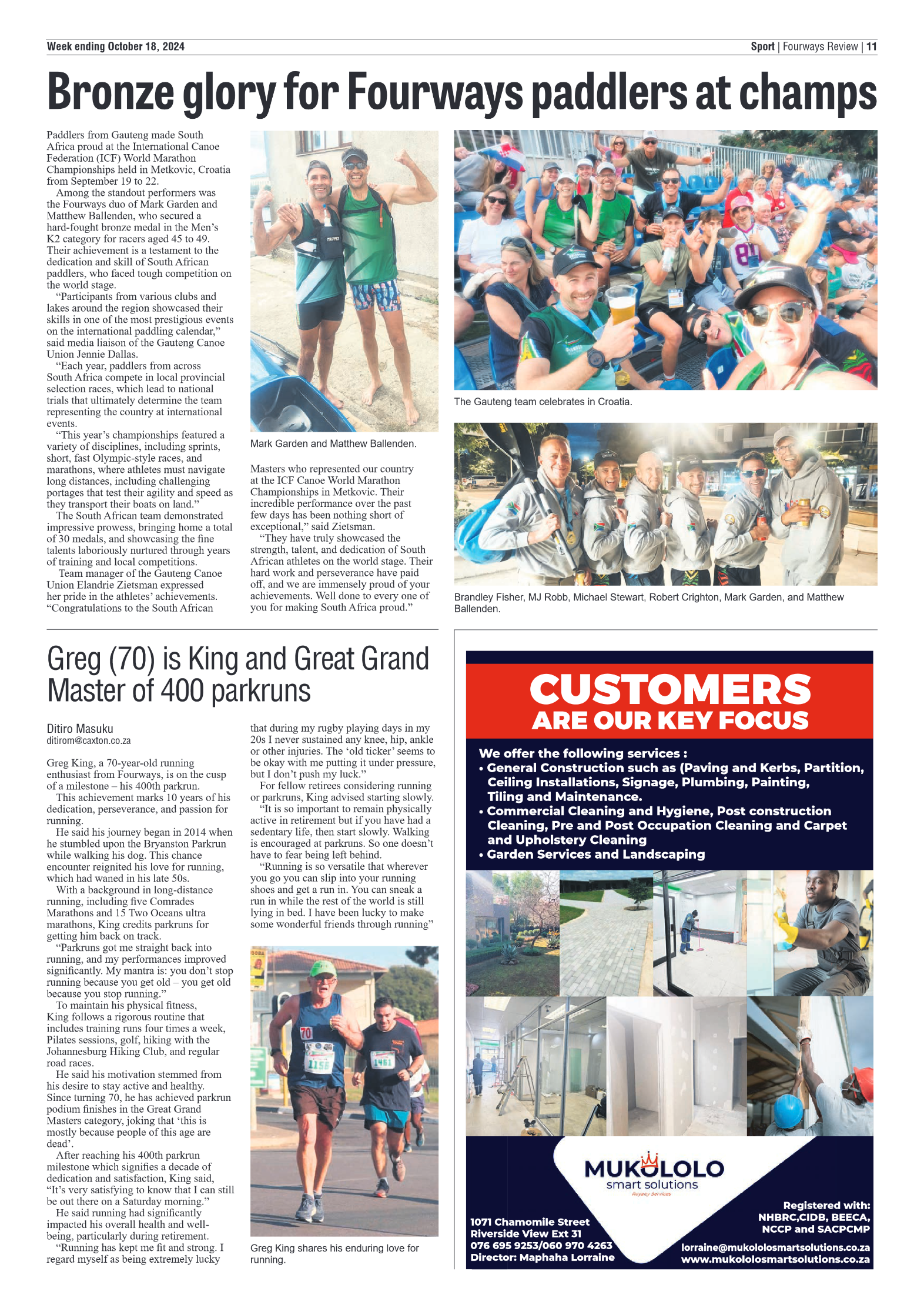 Fourways Review 18 October 2024 page 11
