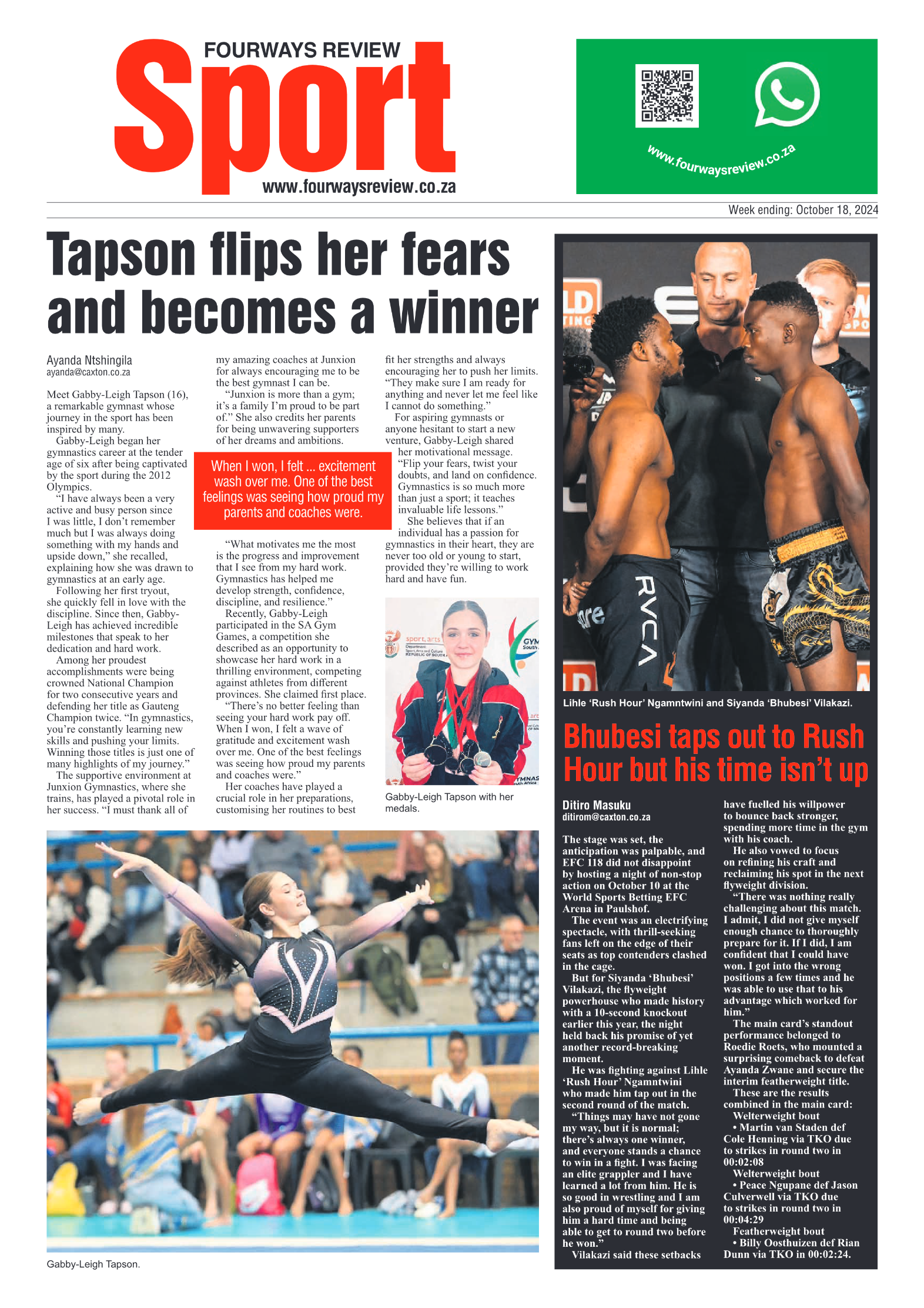 Fourways Review 18 October 2024 page 12