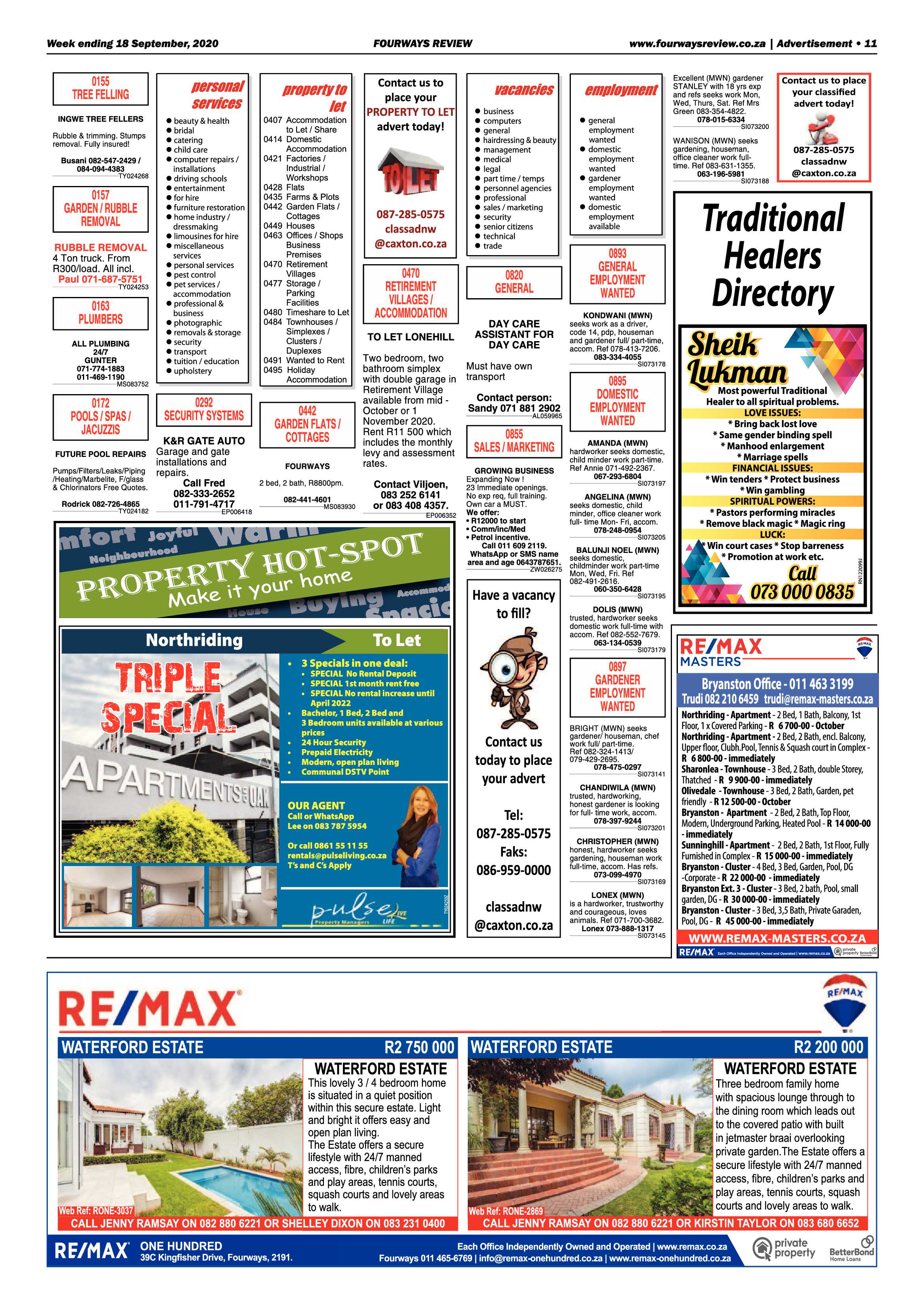 Fourways Review 18 September 2020 page 11