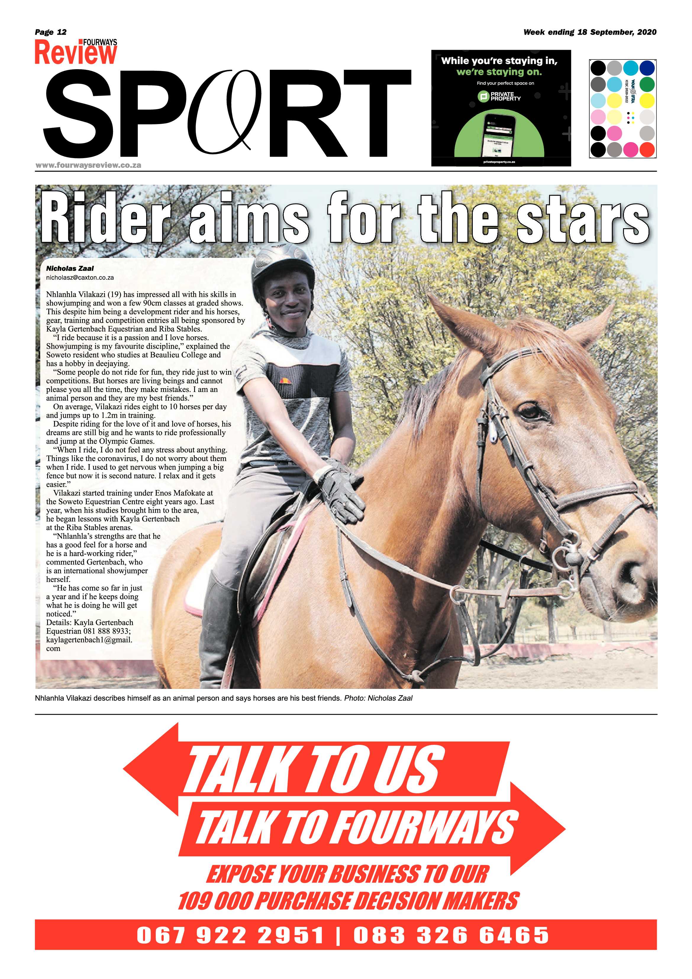 Fourways Review 18 September 2020 page 12