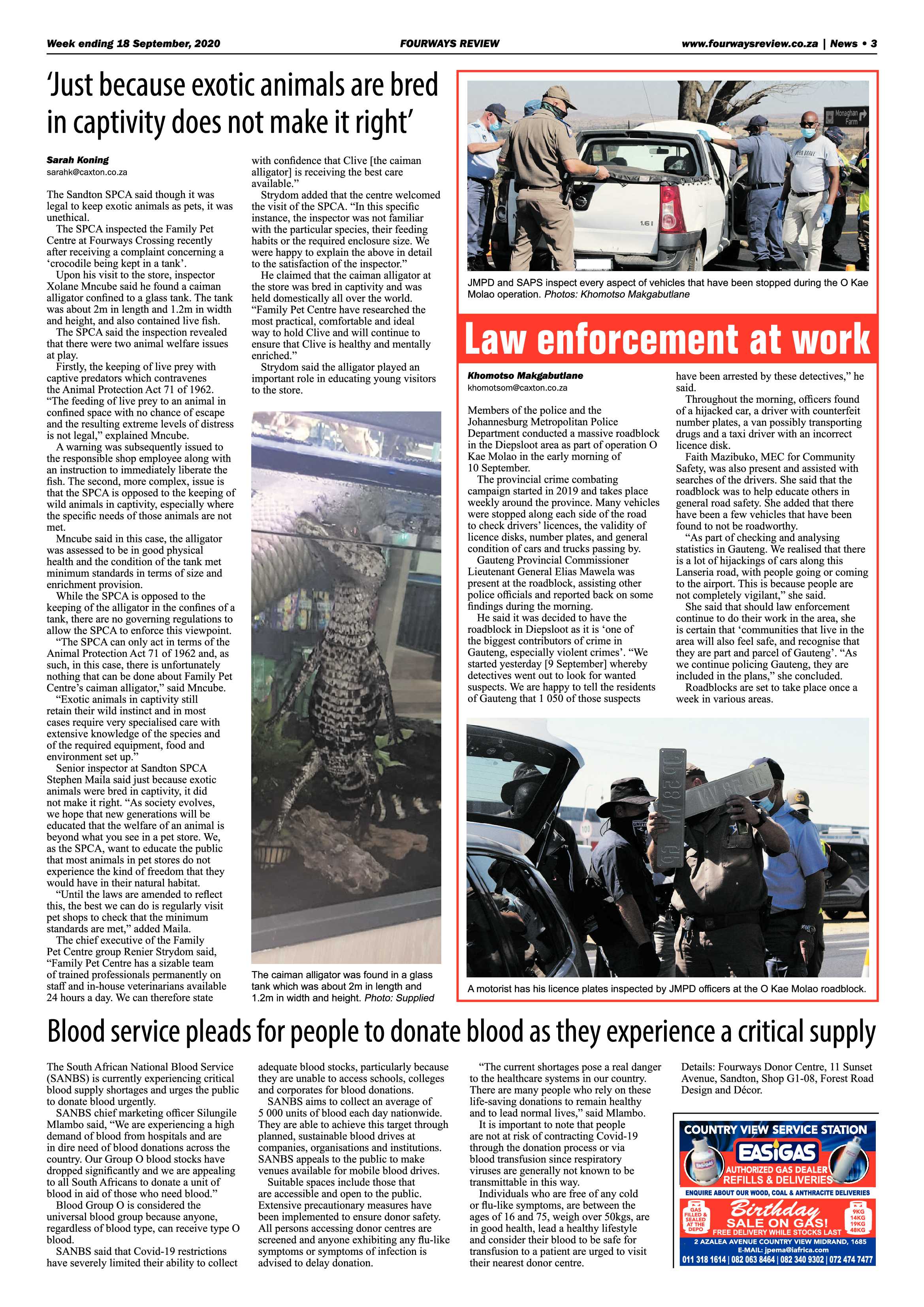 Fourways Review 18 September 2020 page 3