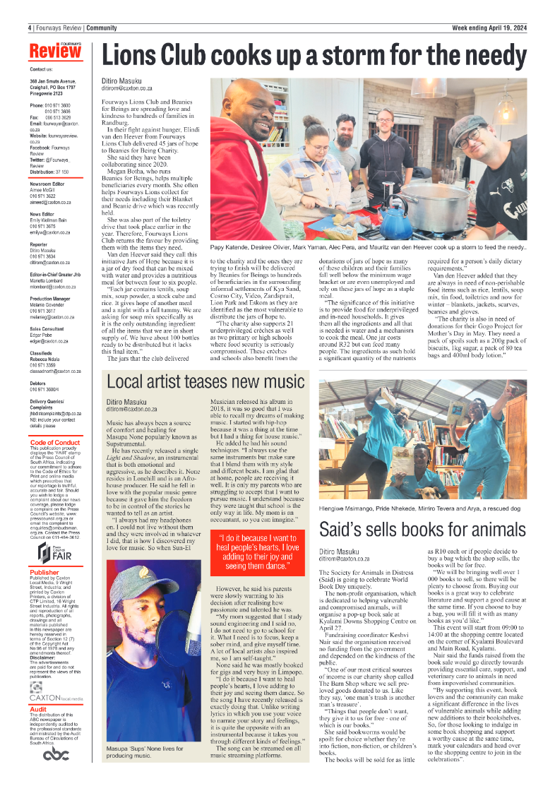 Fourways Review 19 April 2024 page 4