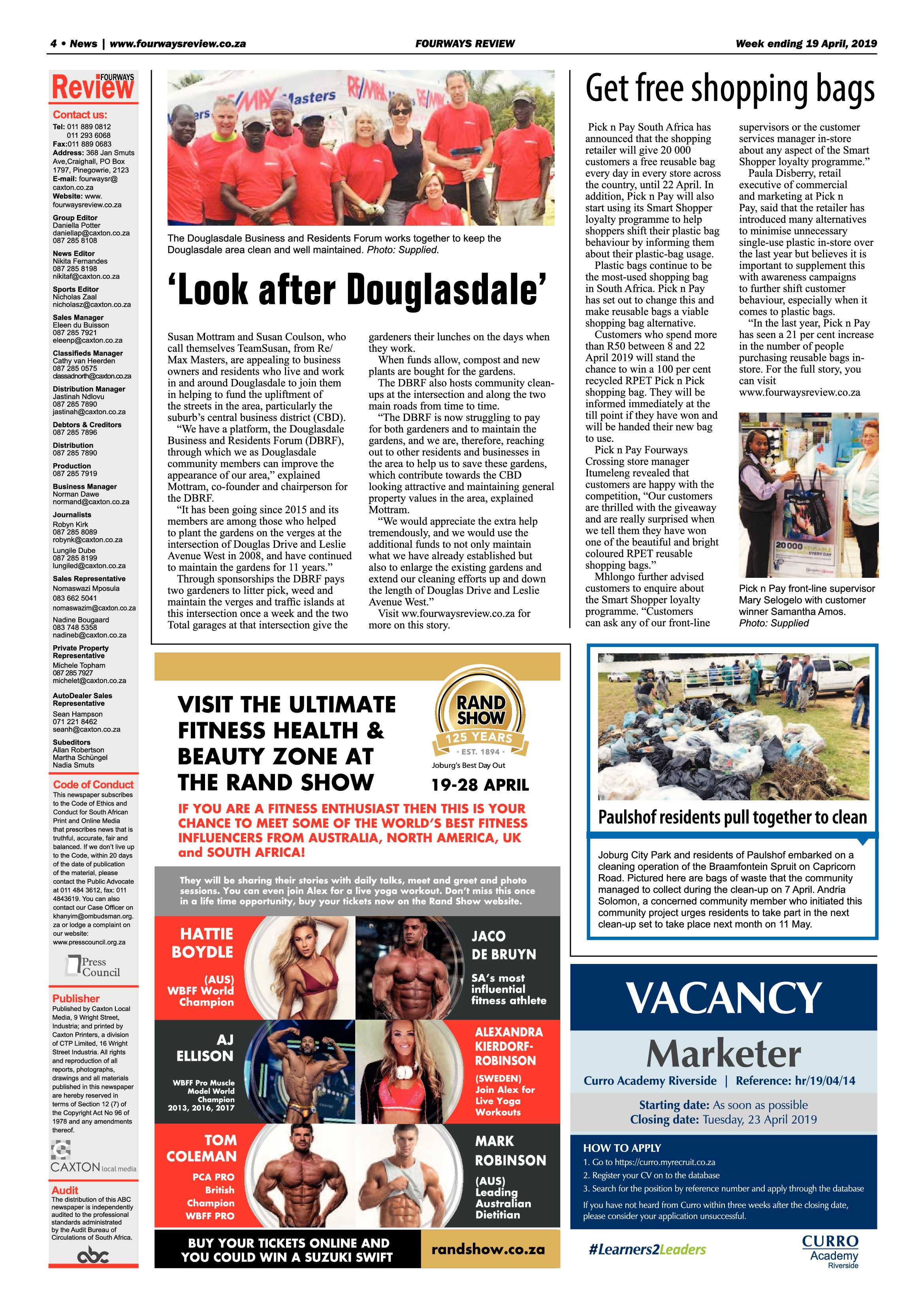 Fourways Review 19 April, 2019 page 4