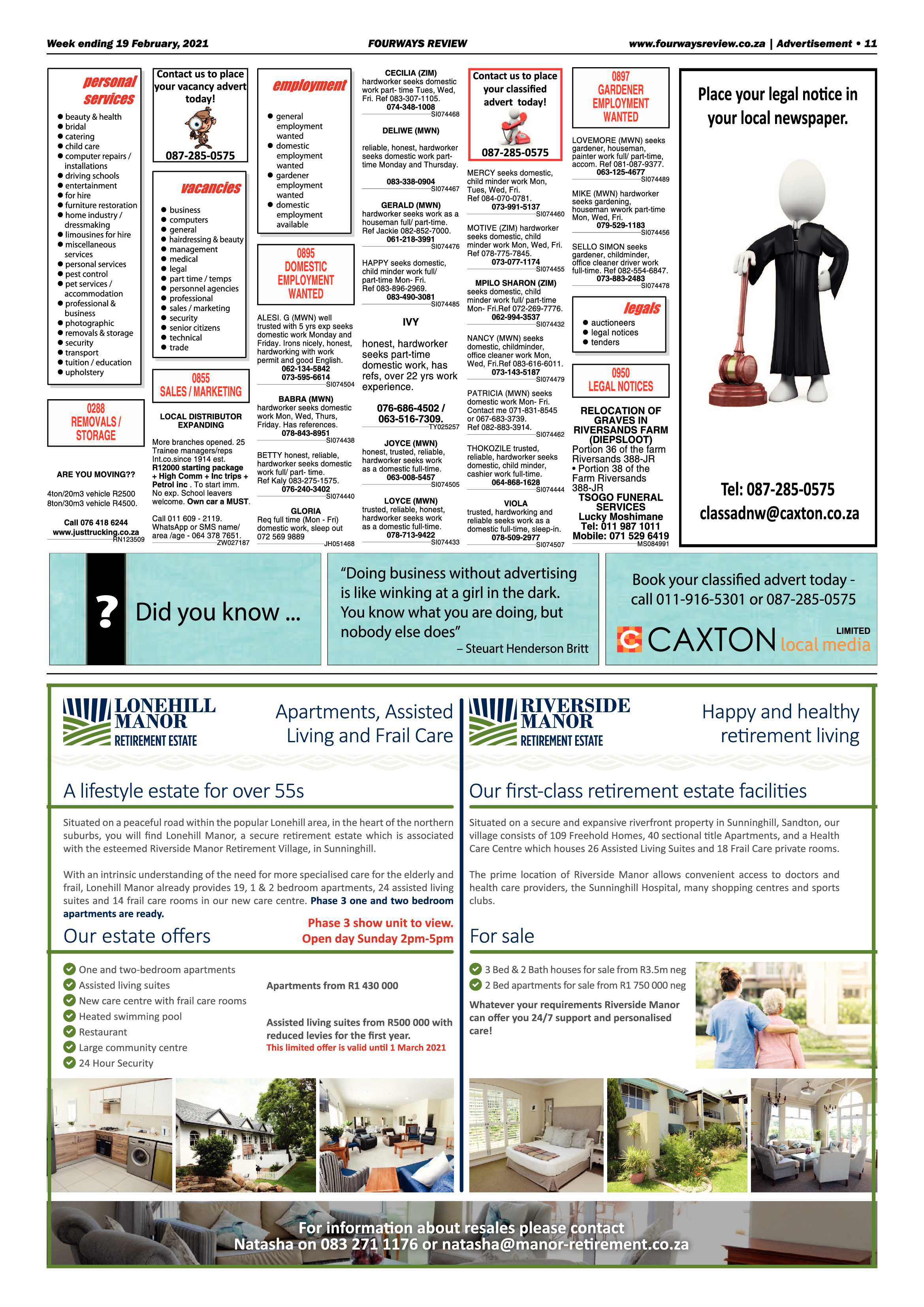 Fourways Review 19 February 2021 page 11