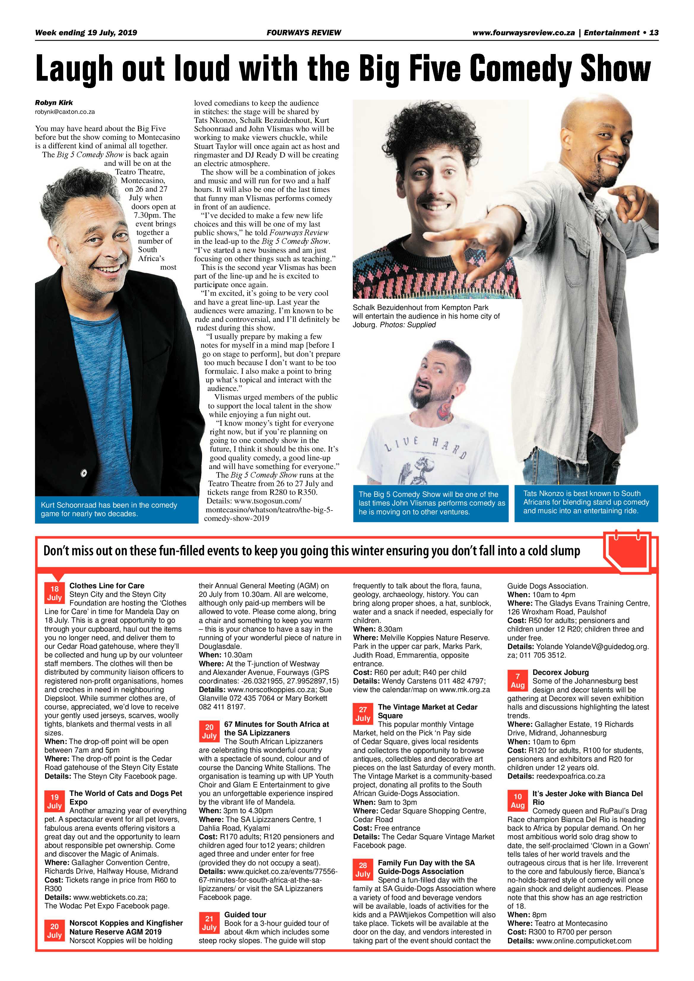 Fourways Review 19 July, 2019 page 13