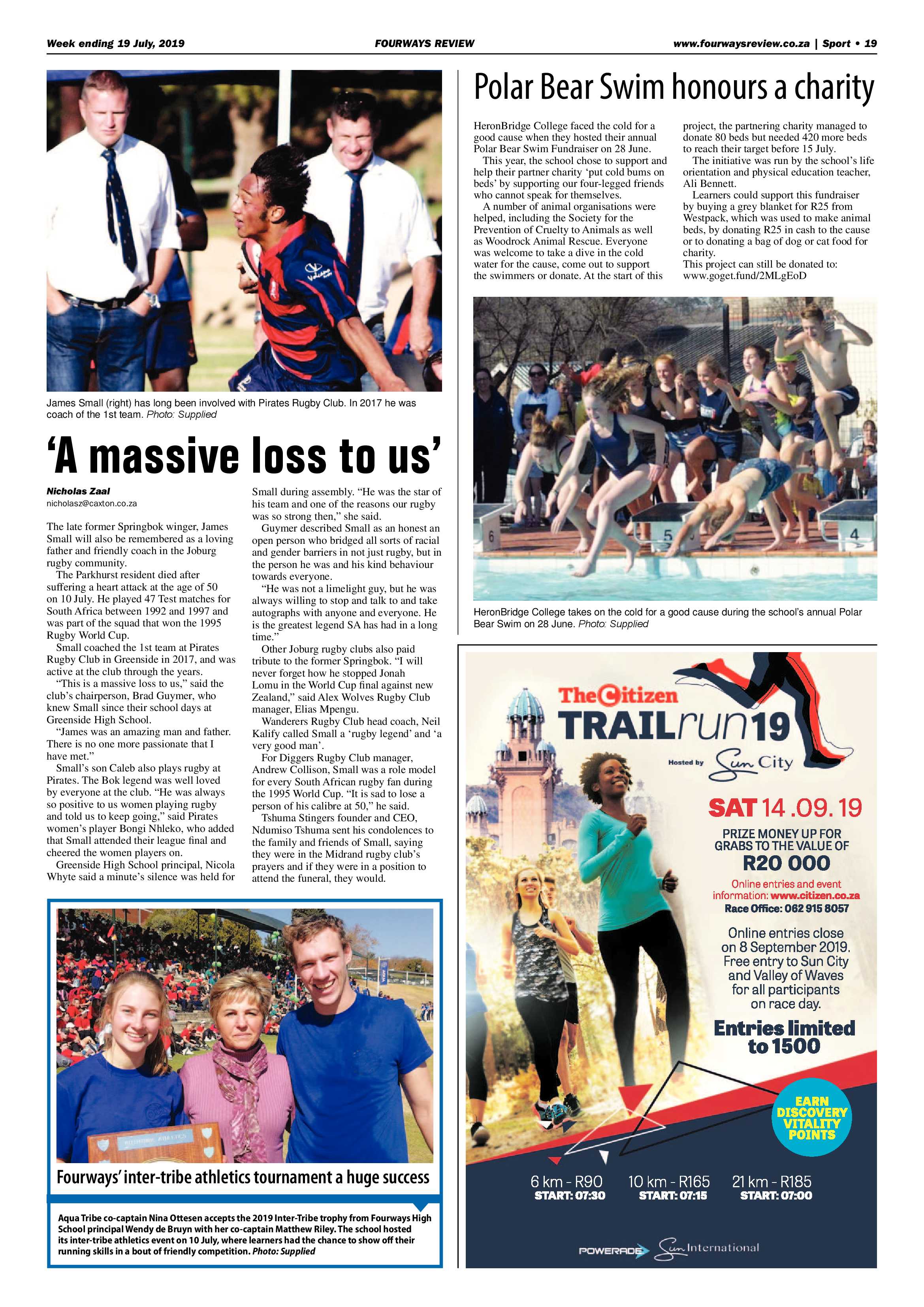 Fourways Review 19 July, 2019 page 19