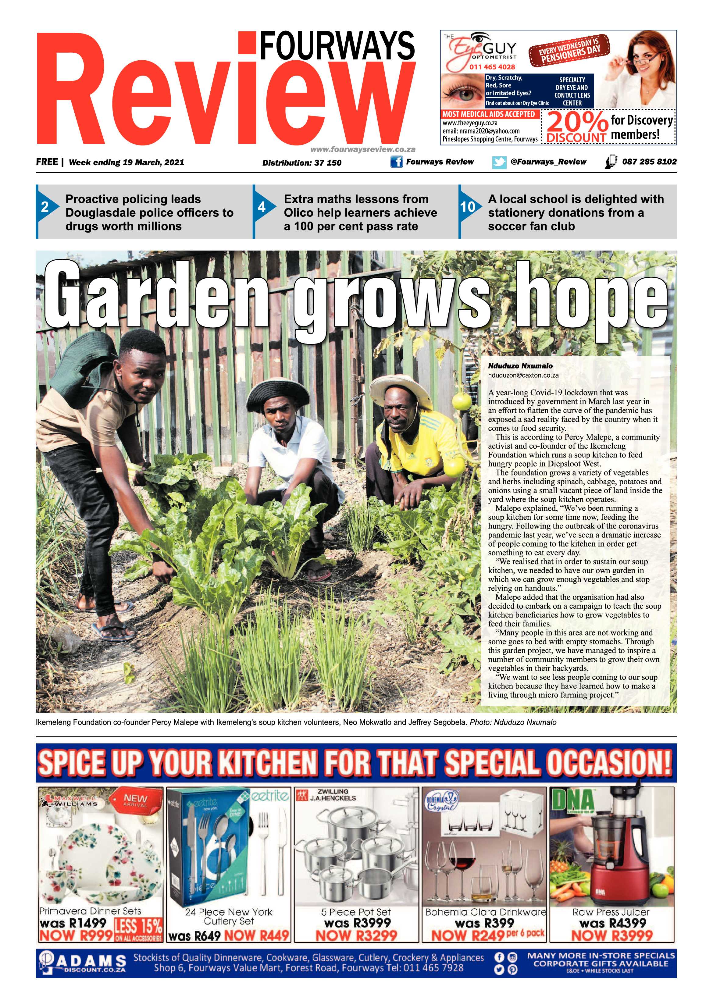 Fourways Review 19 March 2021 page 1