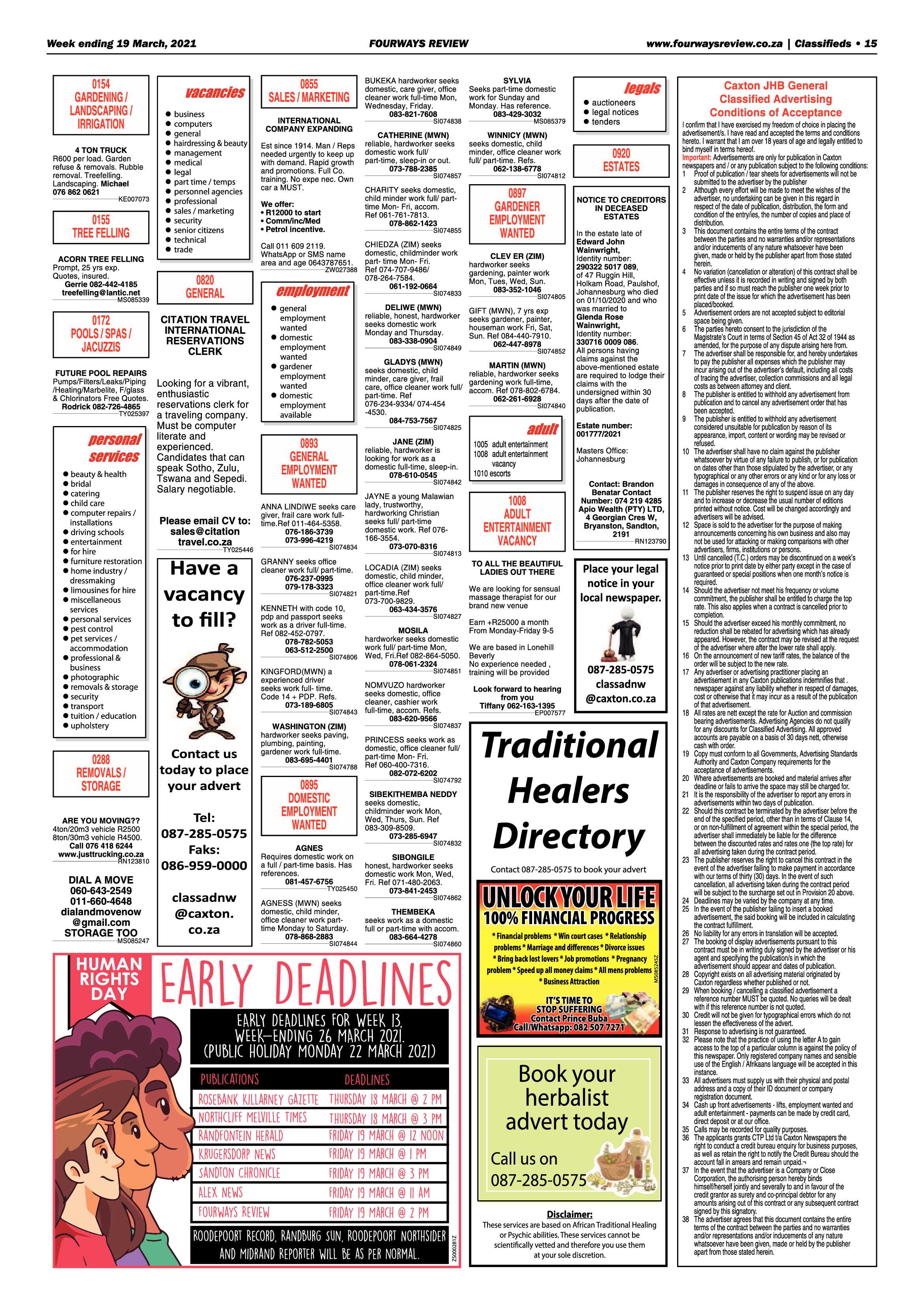 Fourways Review 19 March 2021 page 15