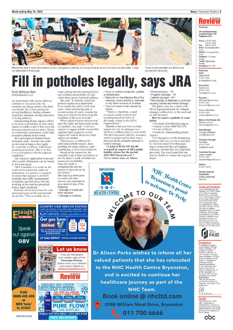 Fourways Review 19 May 2023 page 3