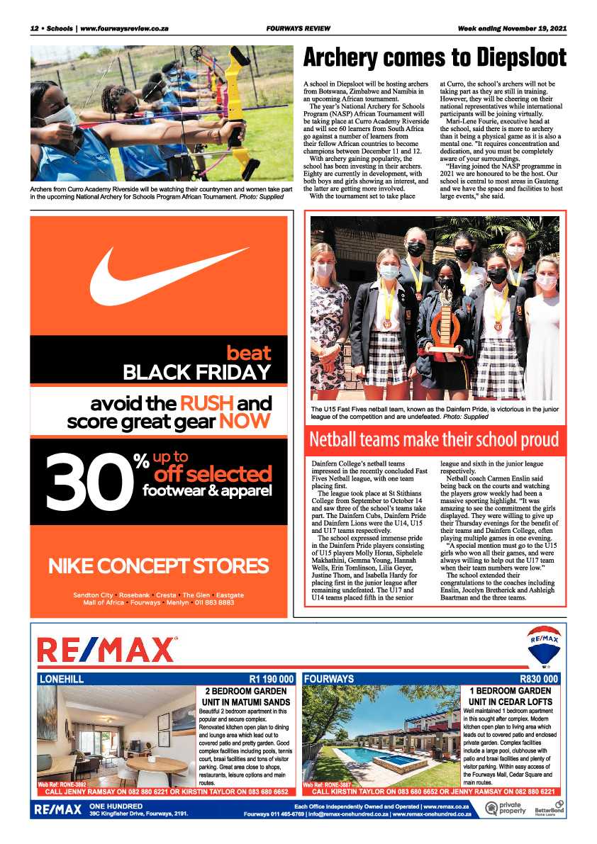 Fourways Review 19 November2021 page 12