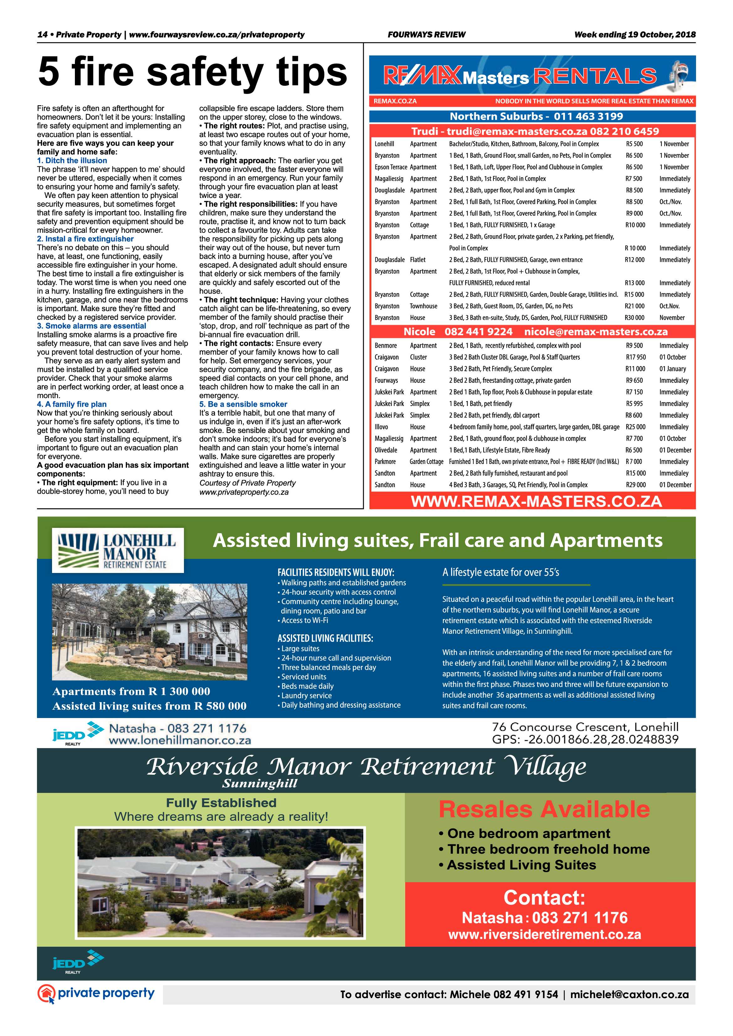 Fourways Review 19 October, 2018 page 14