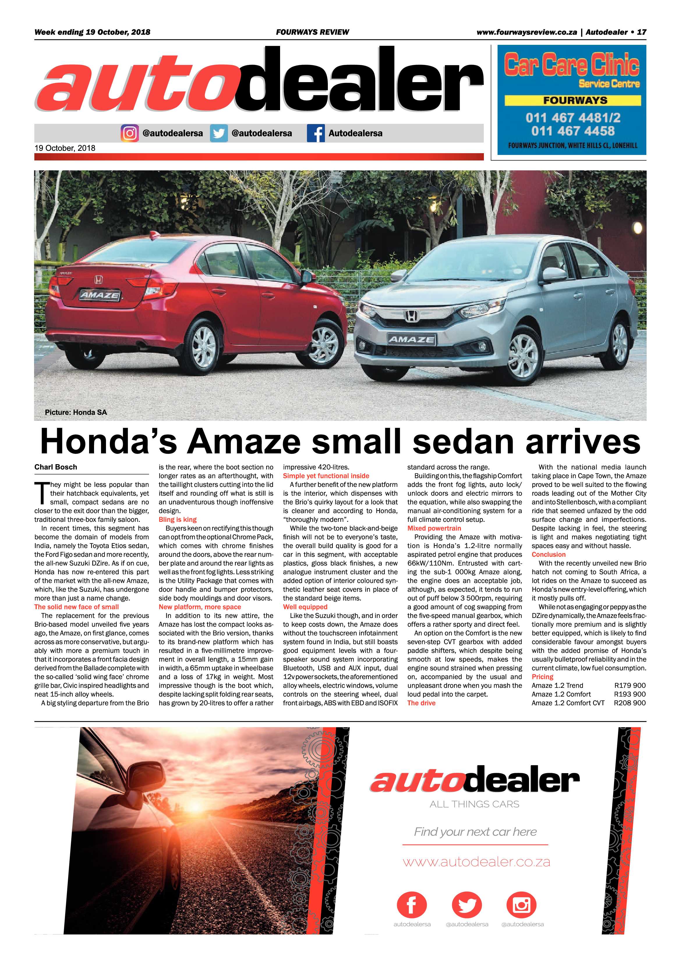 Fourways Review 19 October, 2018 page 17
