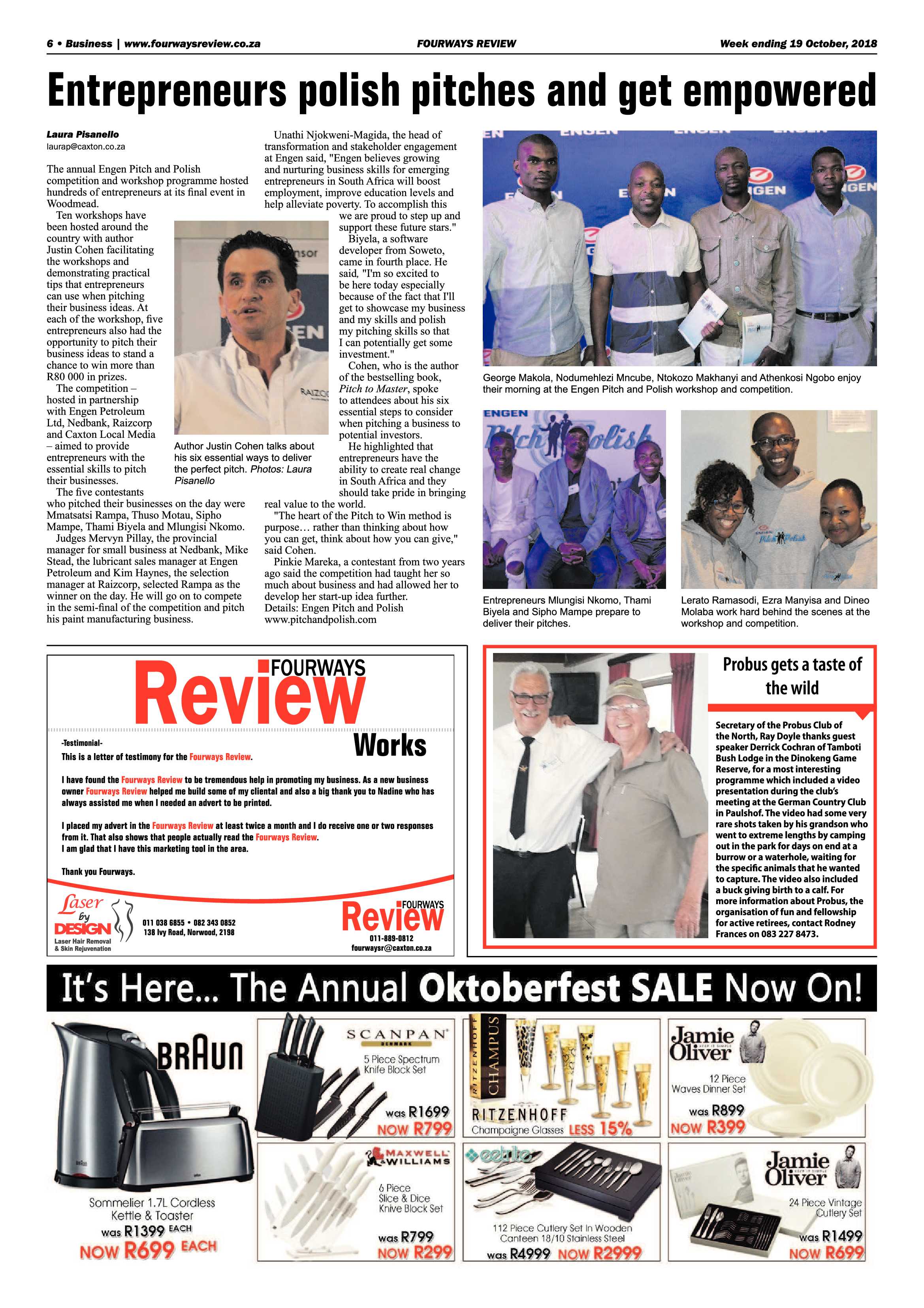 Fourways Review 19 October, 2018 page 6