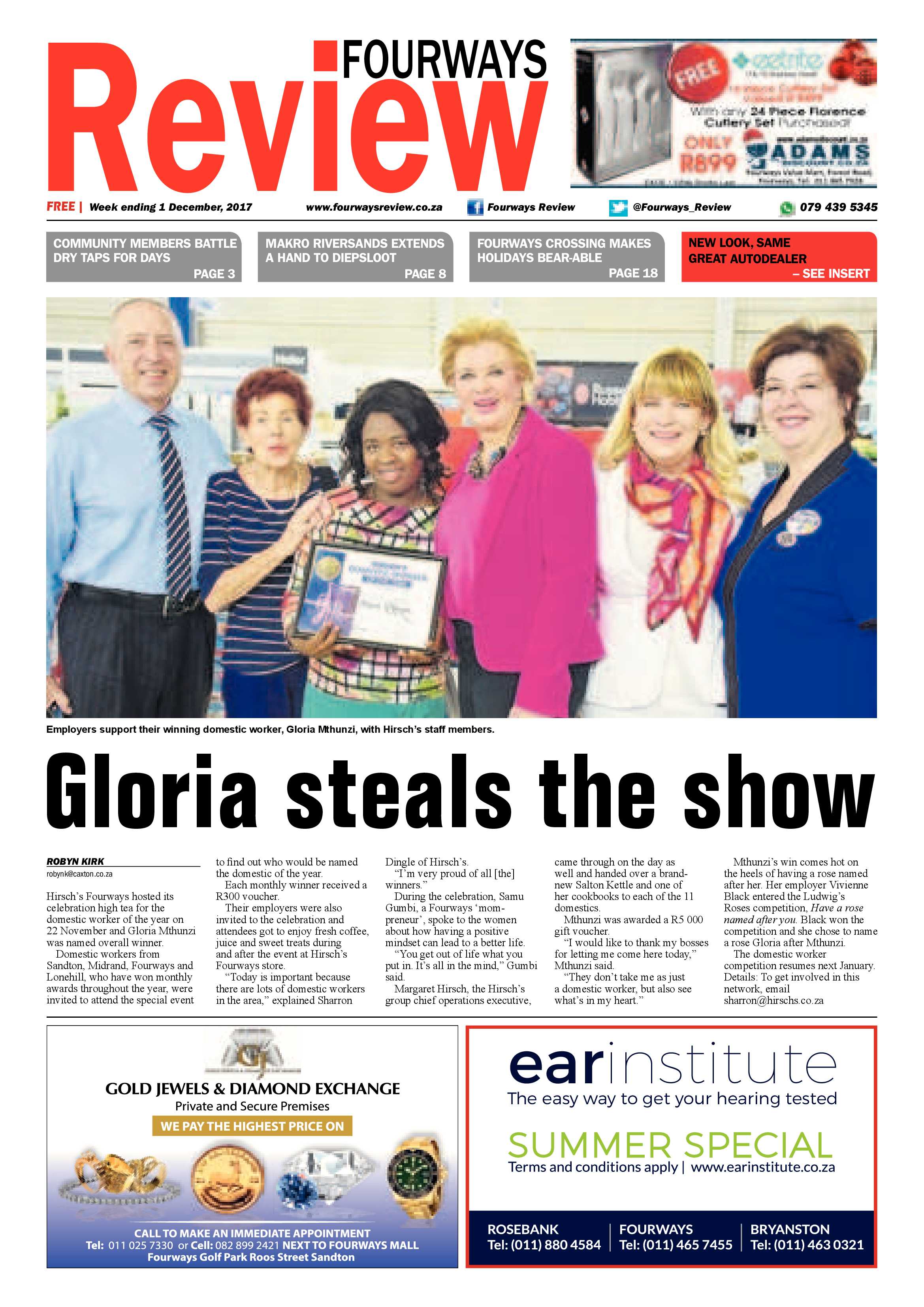 Fourways Review 1 December page 1