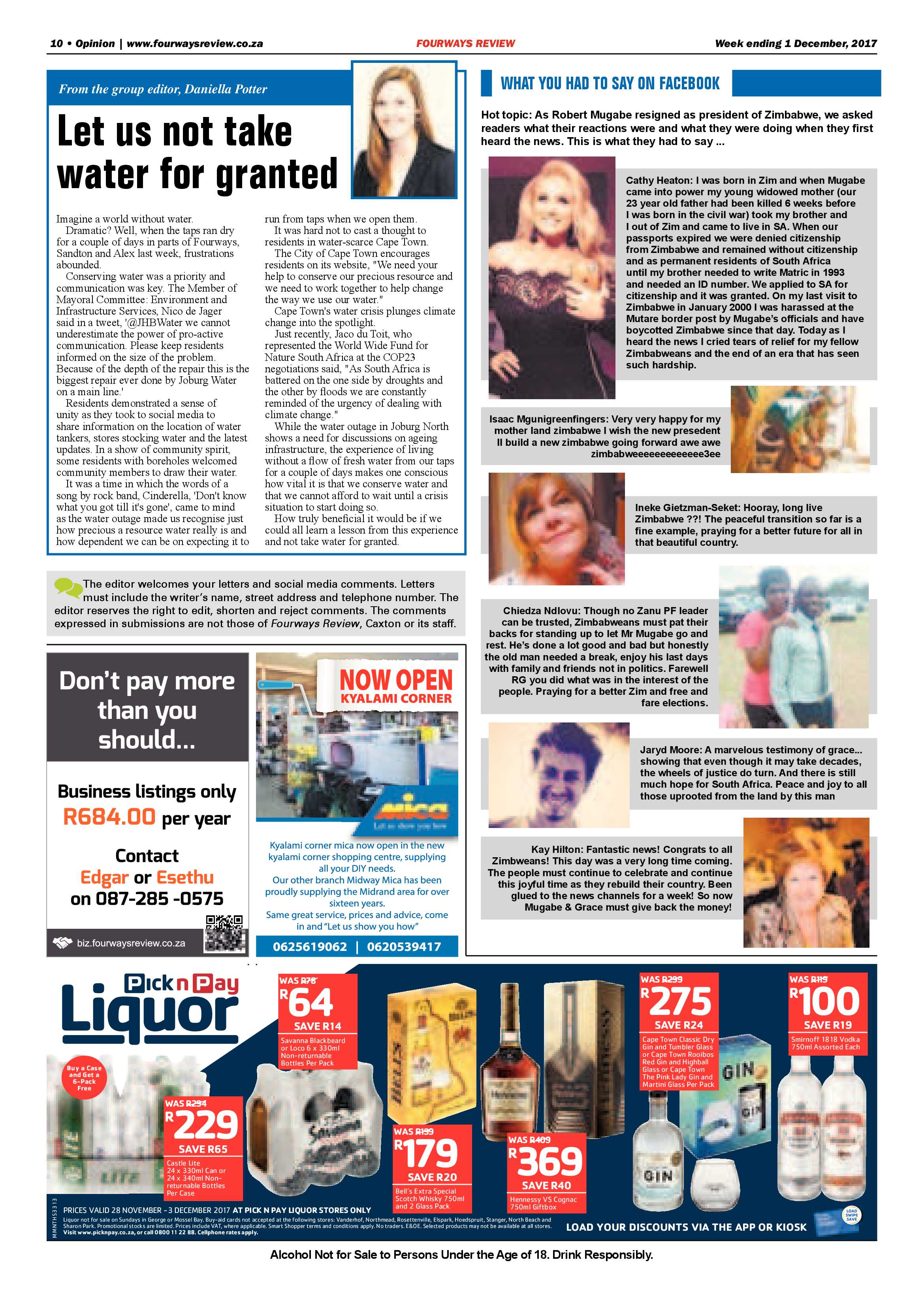 Fourways Review 1 December page 10
