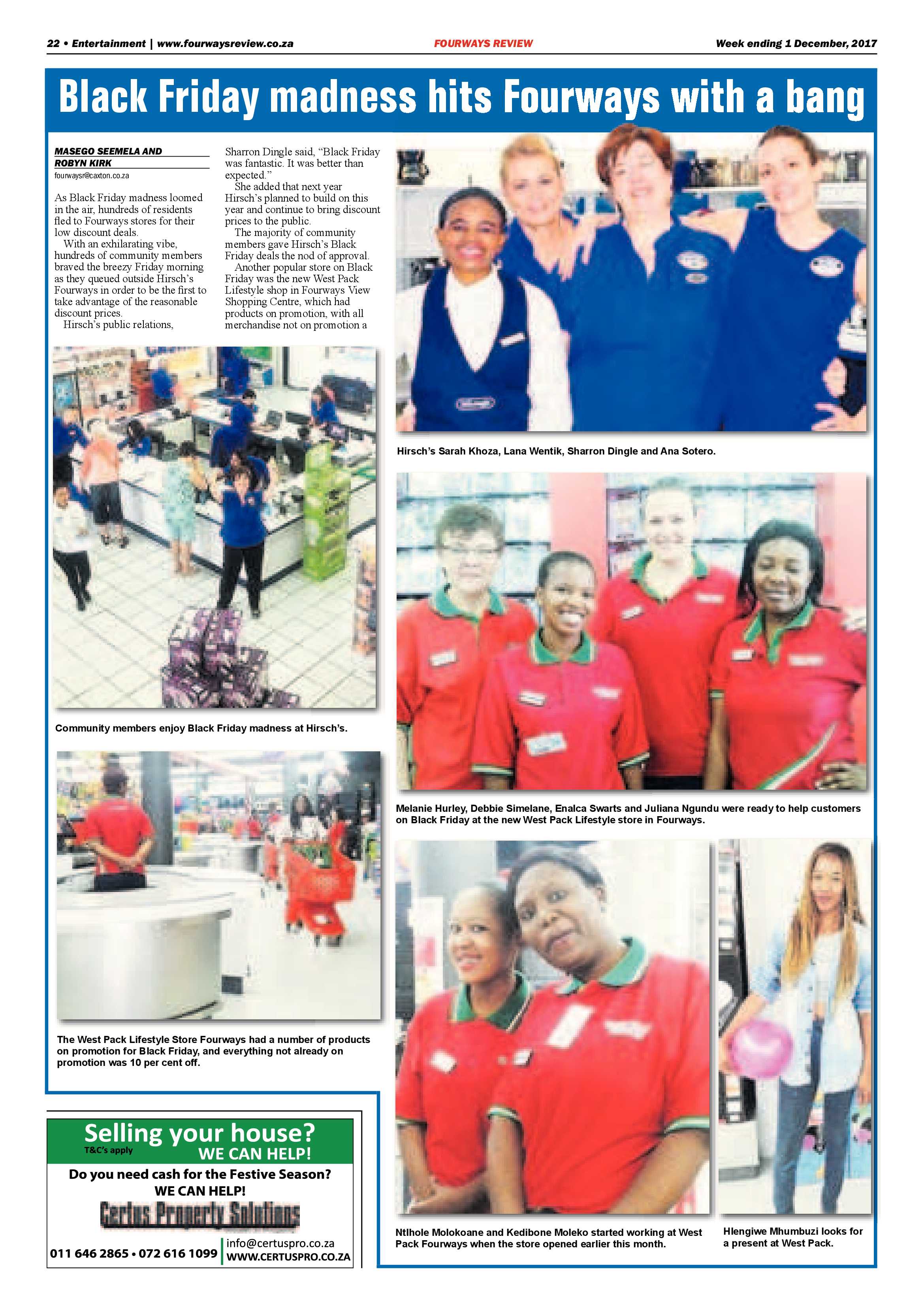 Fourways Review 1 December page 22