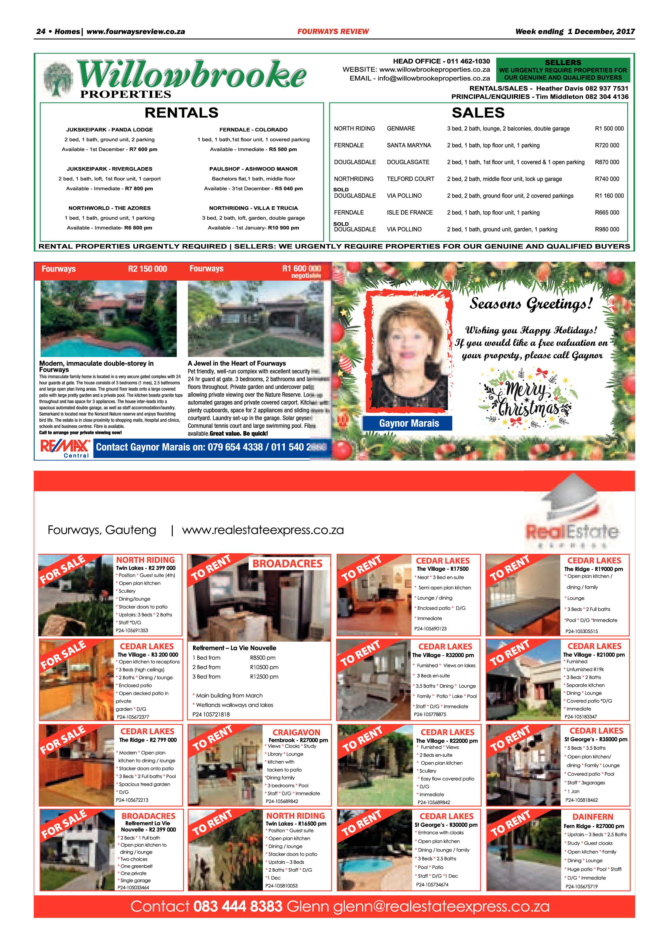 Fourways Review 1 December page 24