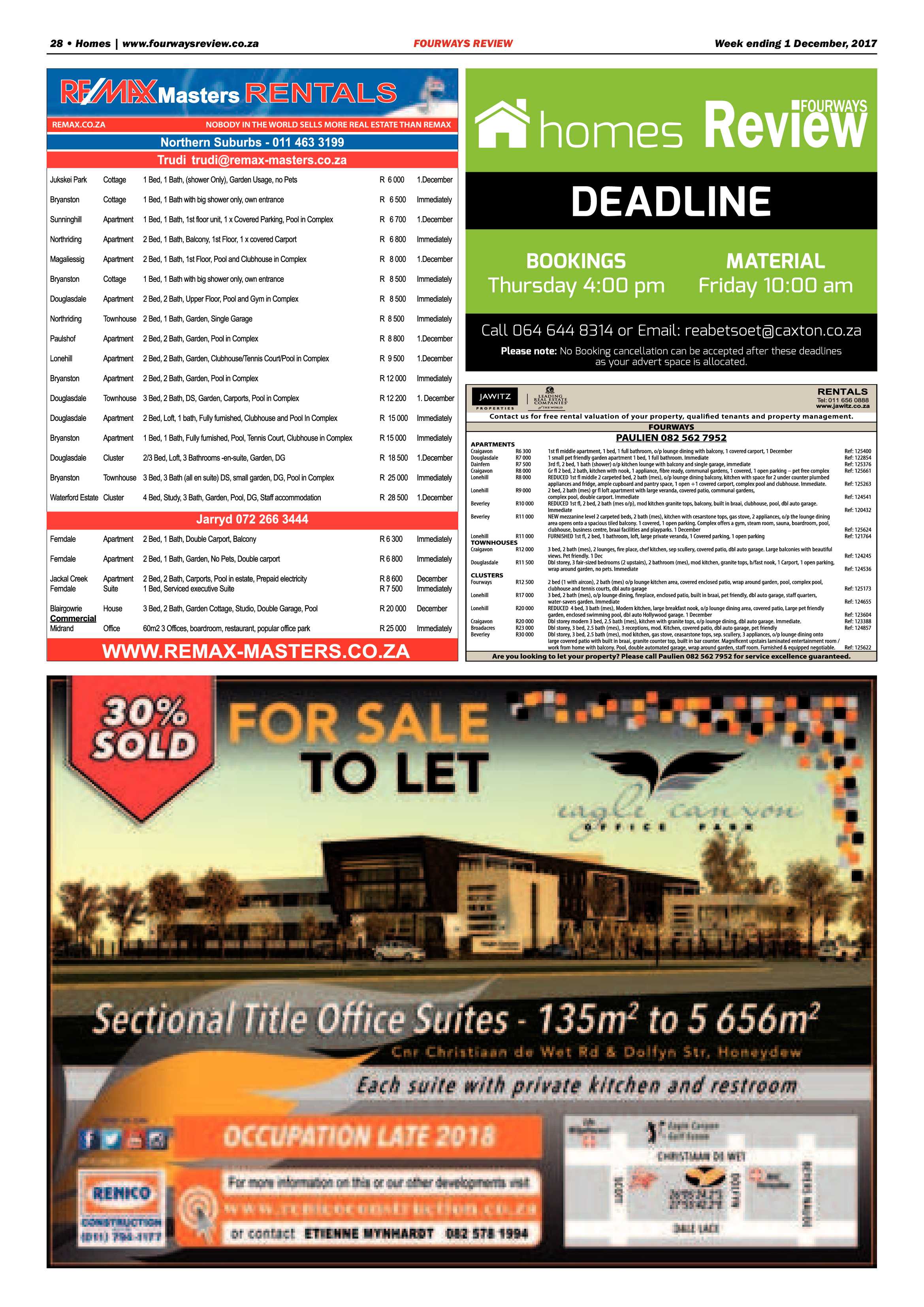 Fourways Review 1 December page 28