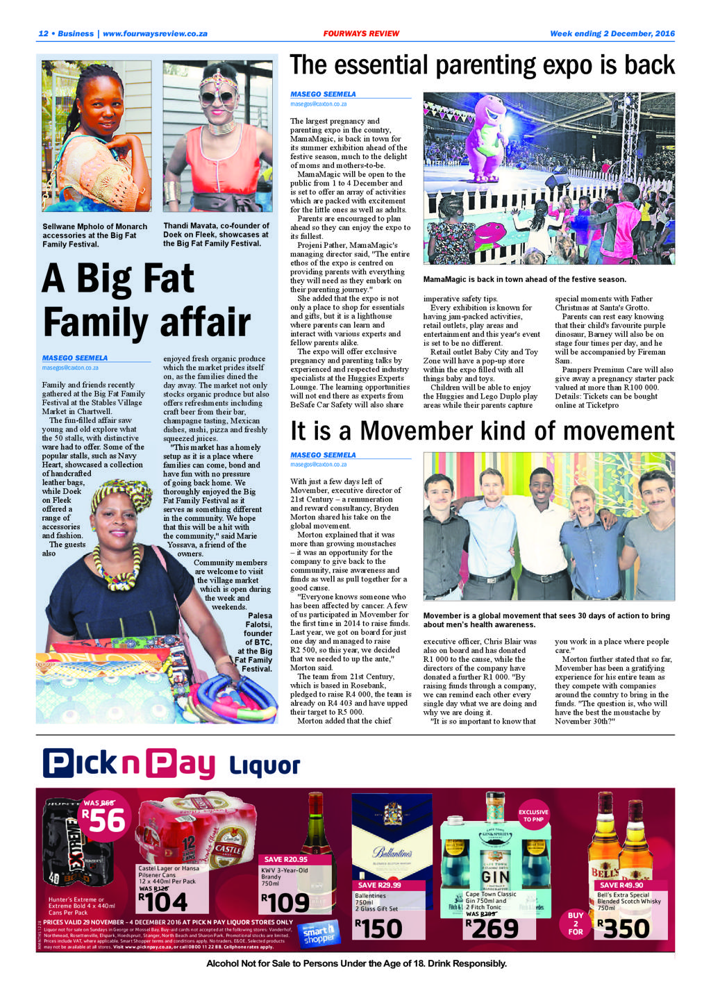 Fourways Review 1 December 2016 page 12