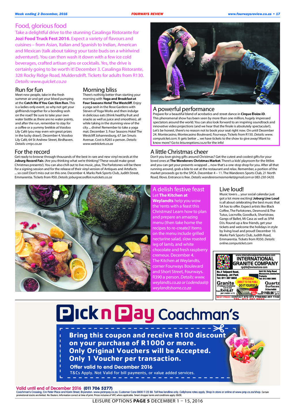 Fourways Review 1 December 2016 page 17