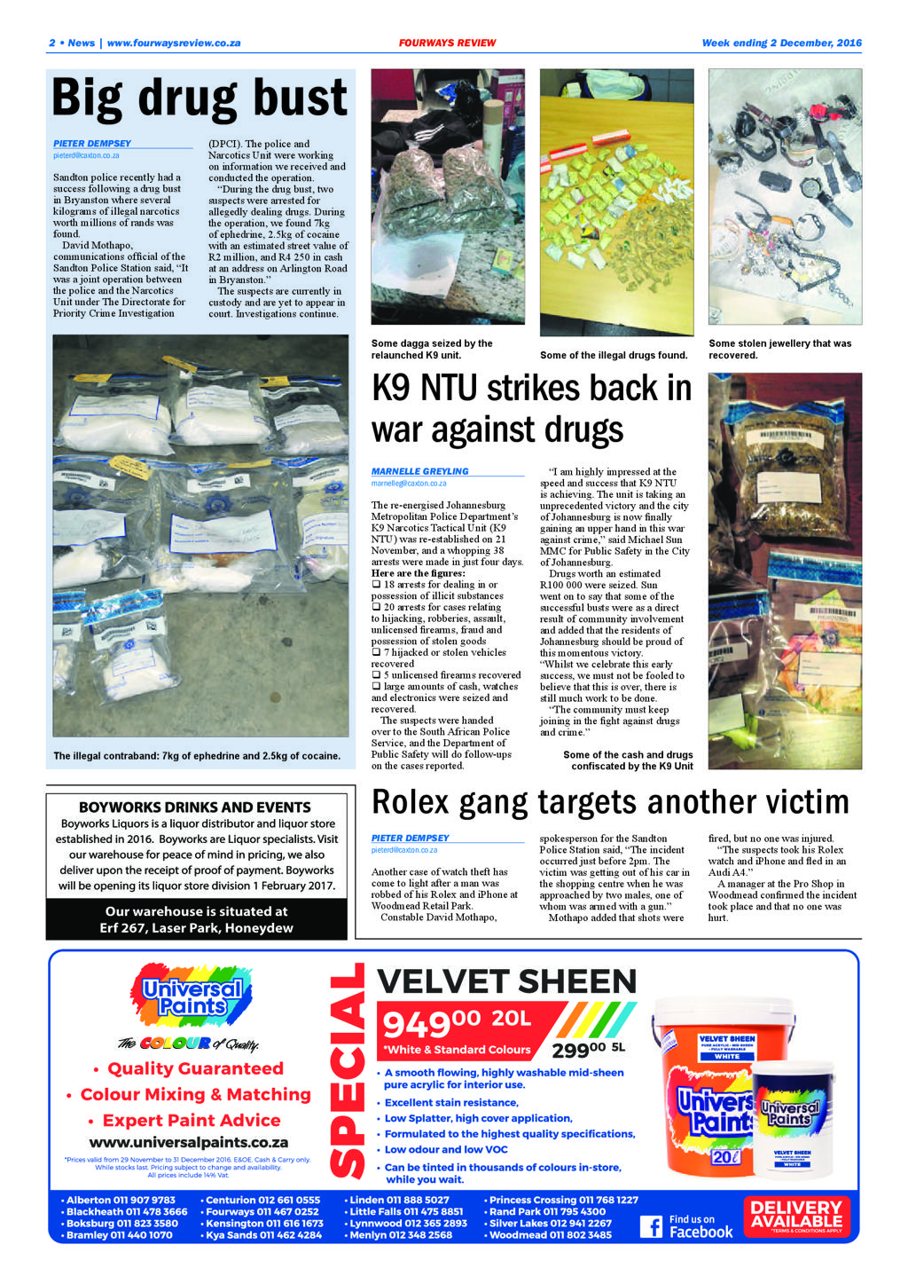Fourways Review 1 December 2016 page 2