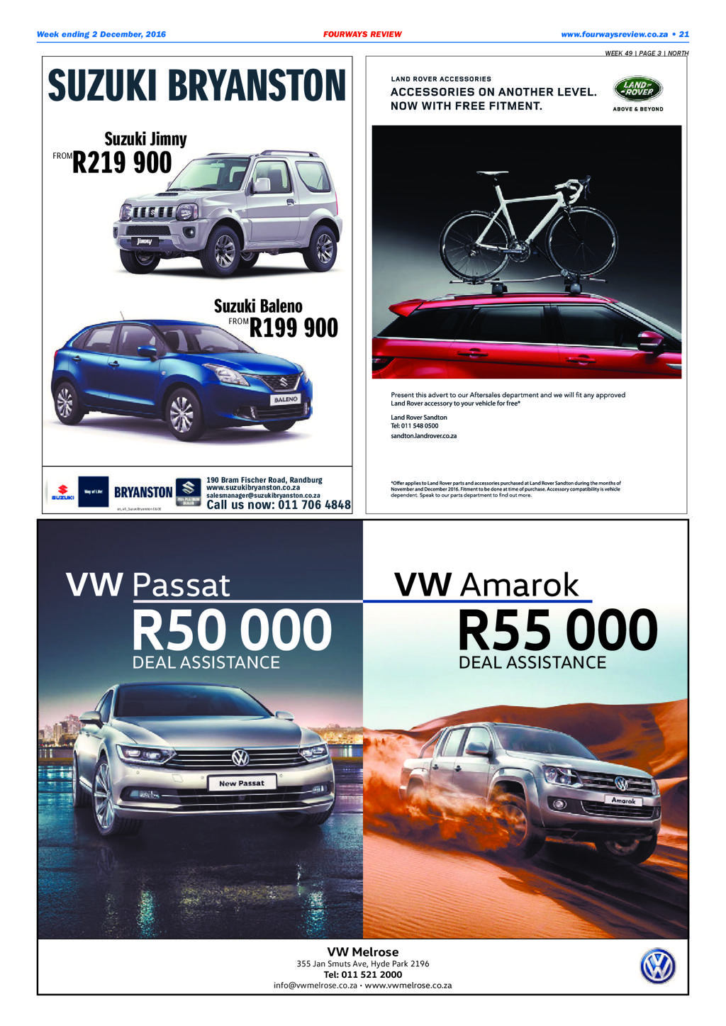 Fourways Review 1 December 2016 page 21