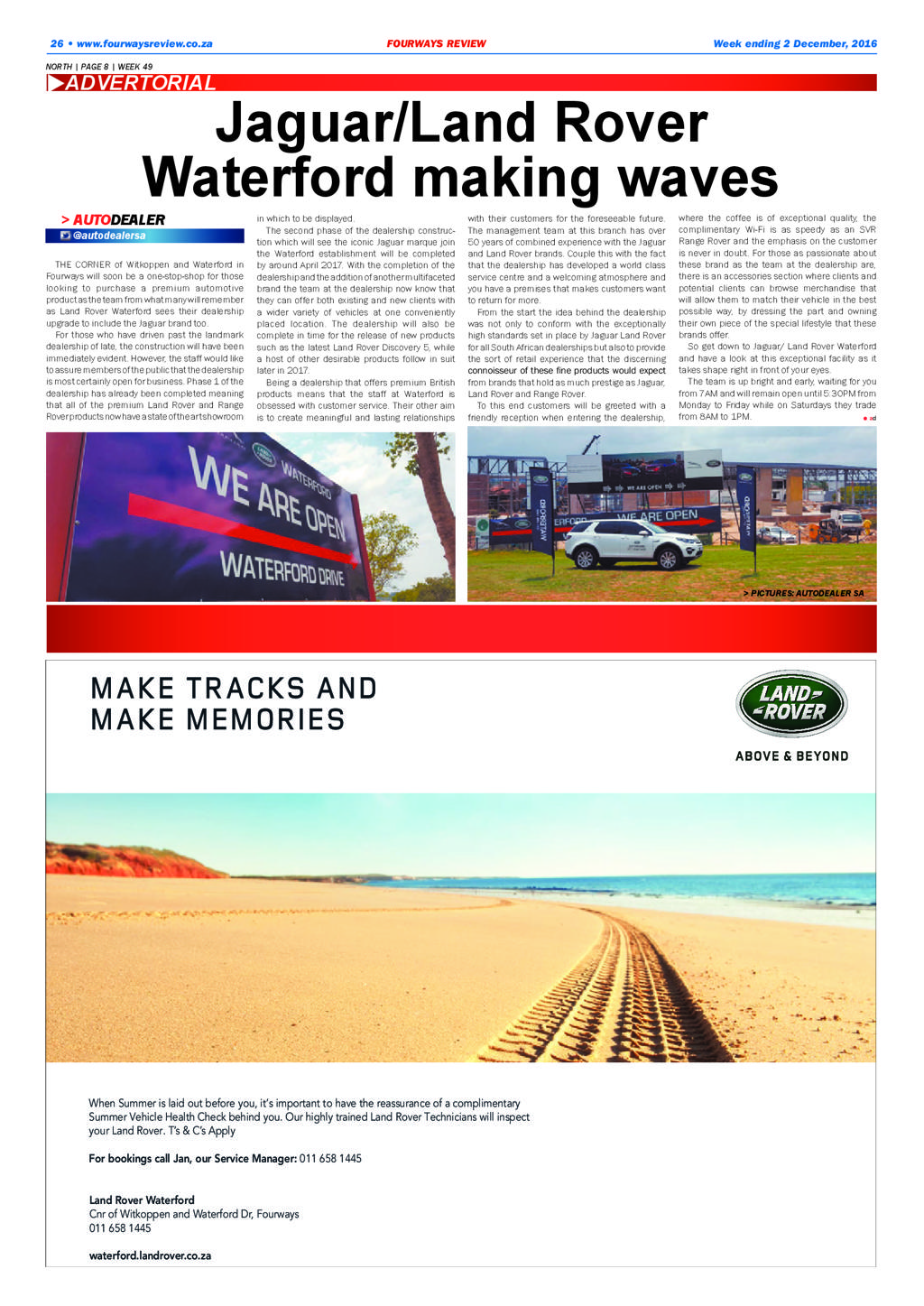 Fourways Review 1 December 2016 page 26