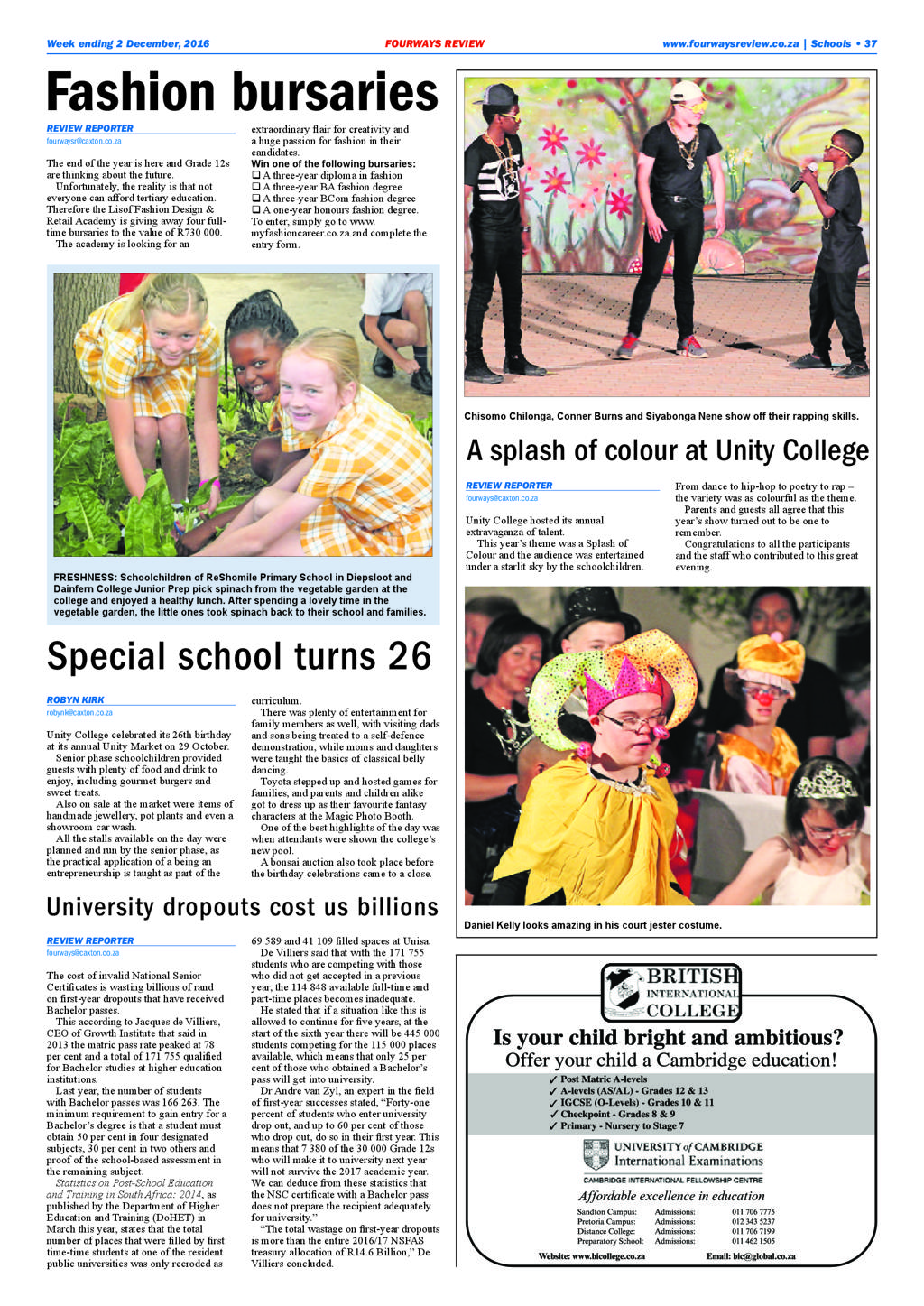 Fourways Review 1 December 2016 page 37