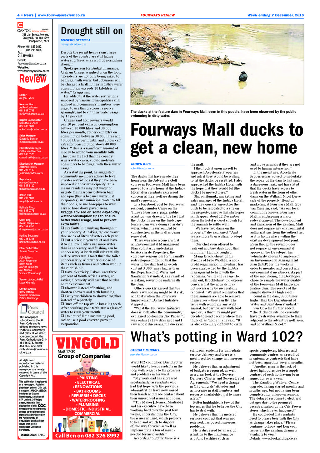 Fourways Review 1 December 2016 page 4