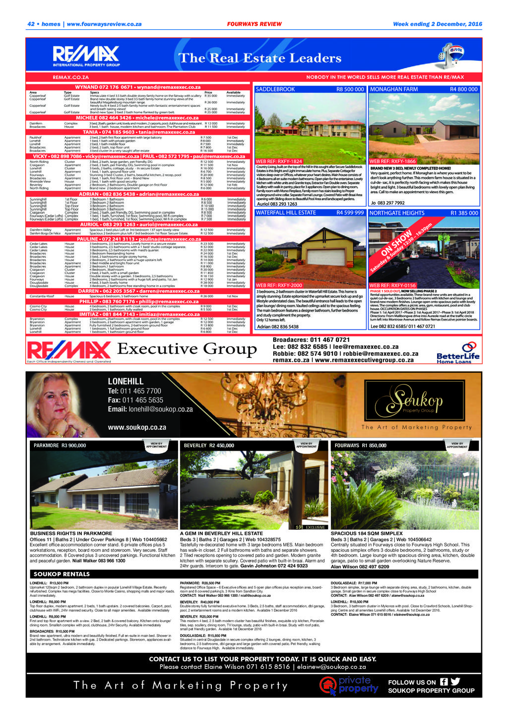 Fourways Review 1 December 2016 page 42