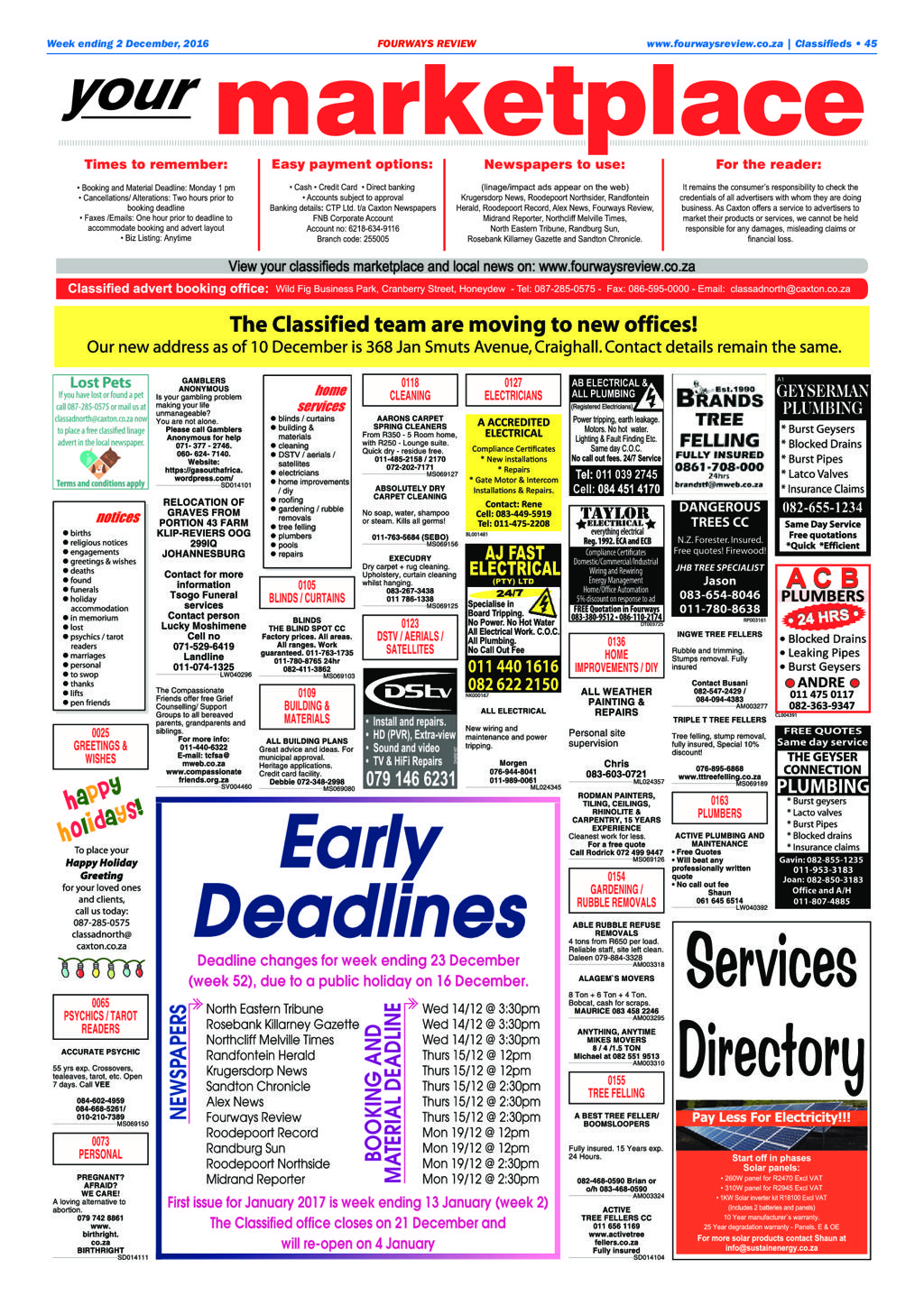 Fourways Review 1 December 2016 page 45