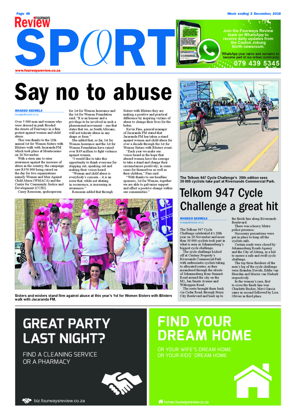 Fourways Review 1 December 2016 page 48