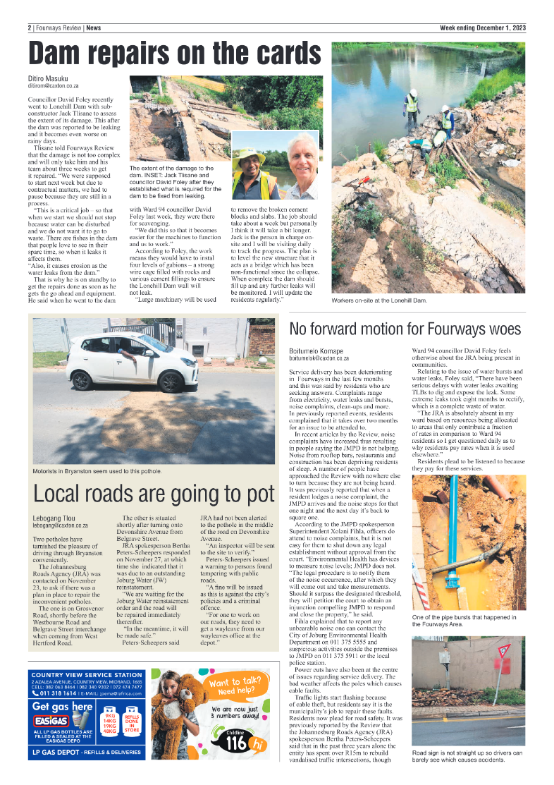 Fourways Review 1 December 2023 page 2