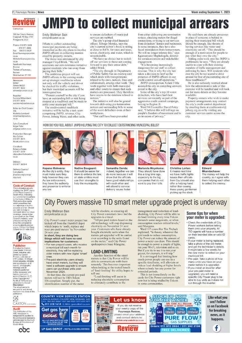 Fourways Review 1 September 2023 page 2