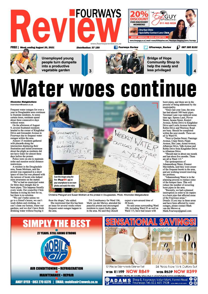 Fourways Review  20 August 2021 page 1