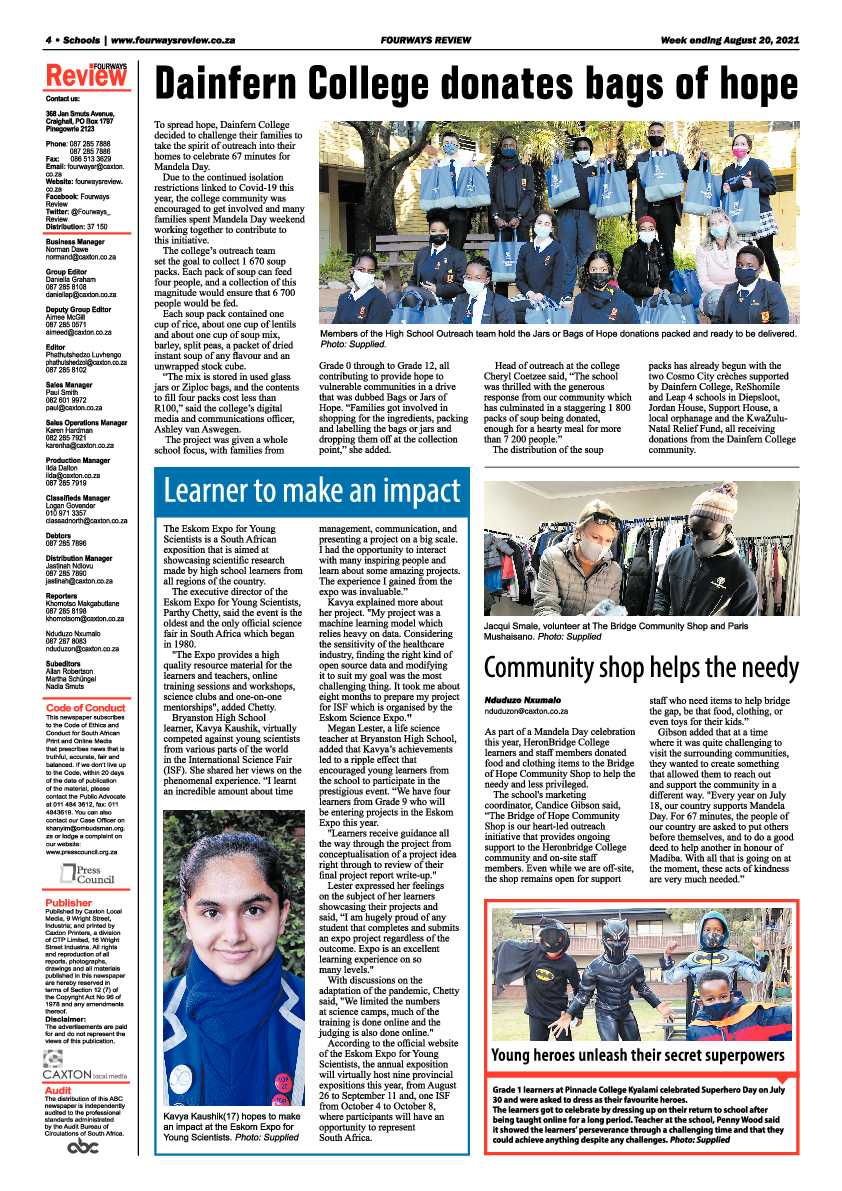 Fourways Review  20 August 2021 page 4