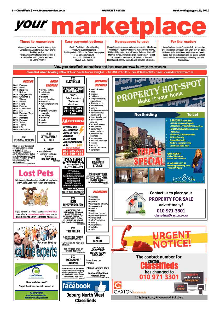 Fourways Review  20 August 2021 page 6
