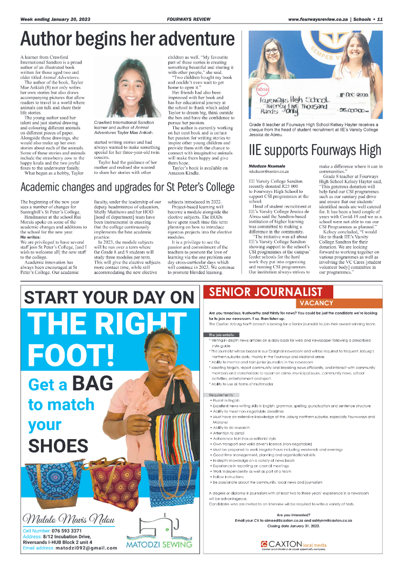 Fourways Review 20 Jan 2023 page 11