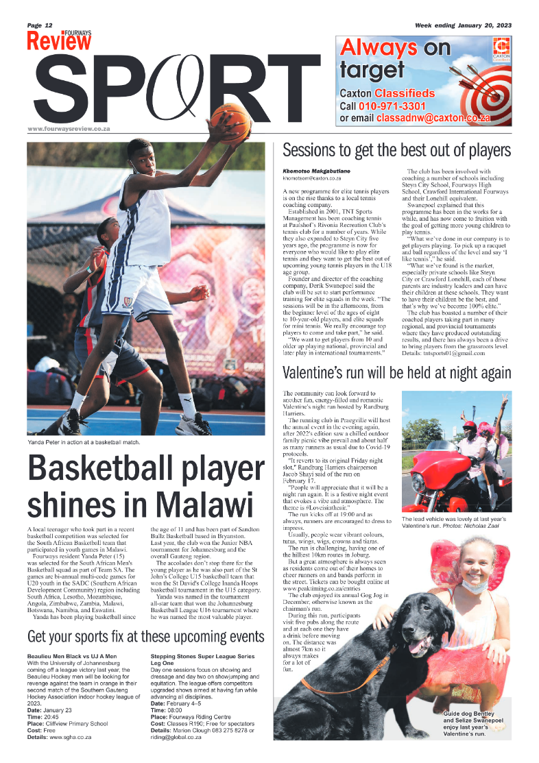 Fourways Review 20 Jan 2023 page 12