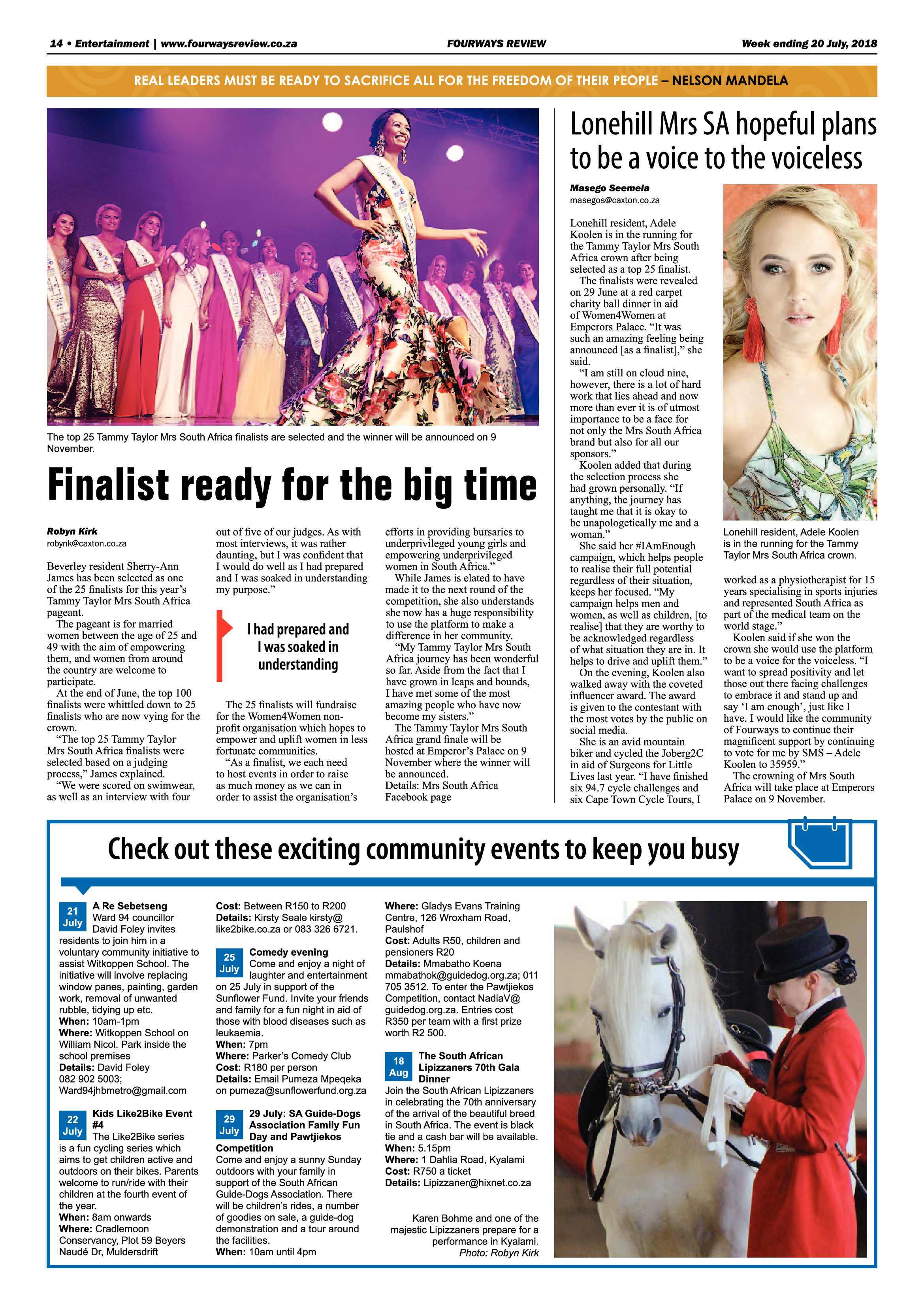 Fourways Review 20 July, 2018 page 14